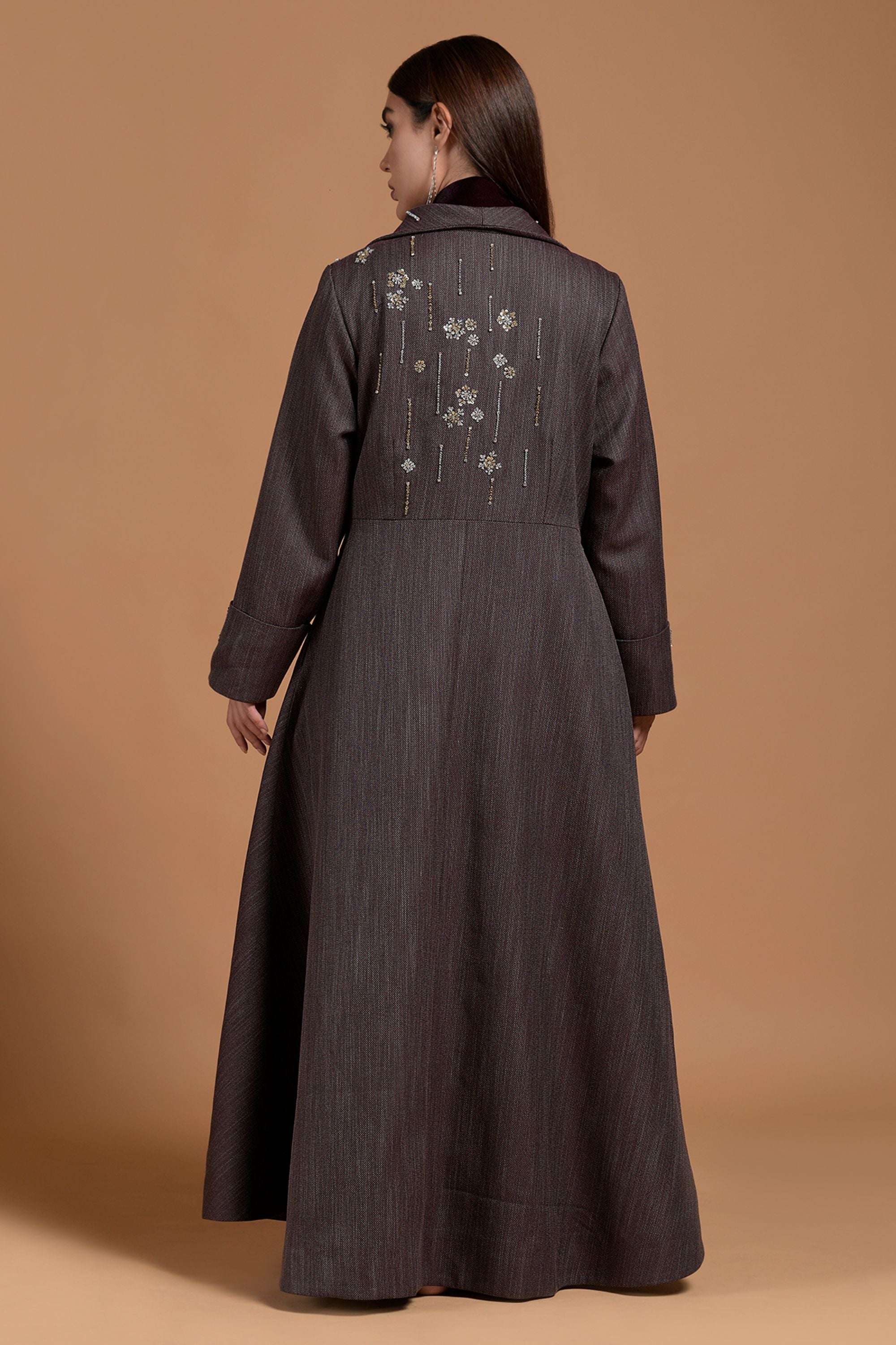 Sara Embellished Bisht Abaya