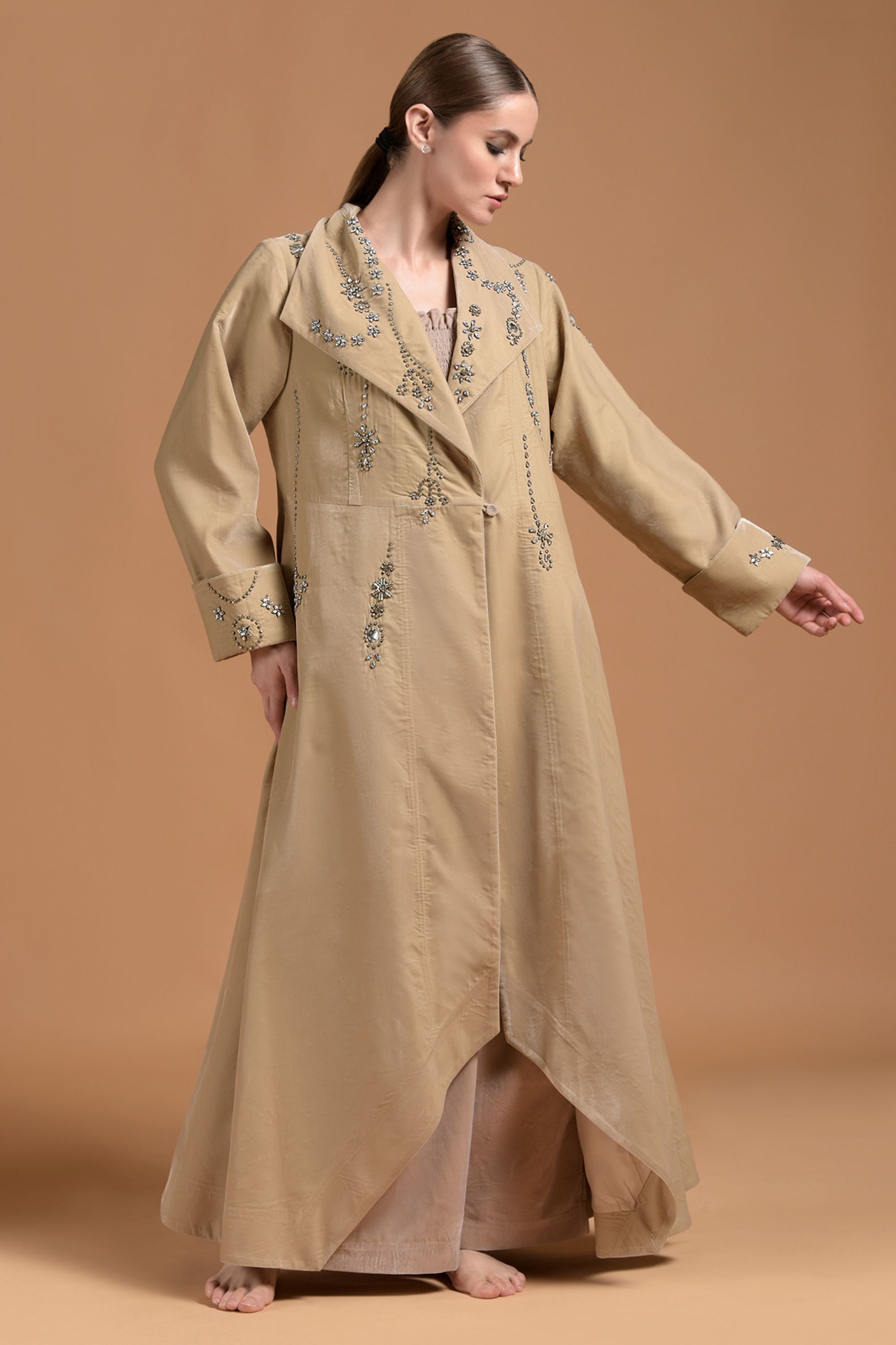 Nejma Embellished Bisht Abaya