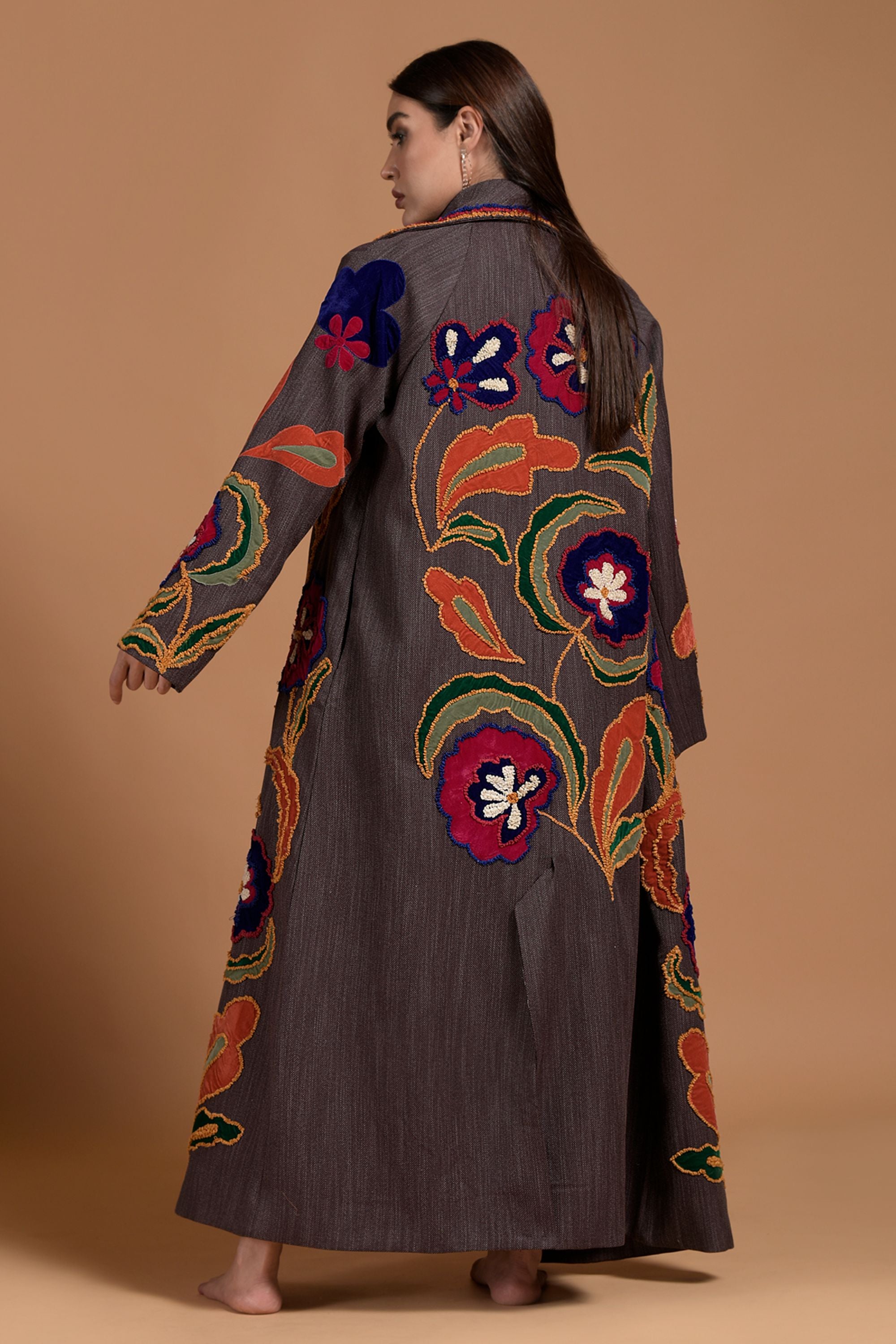 Rabia Abaya With Patch Work