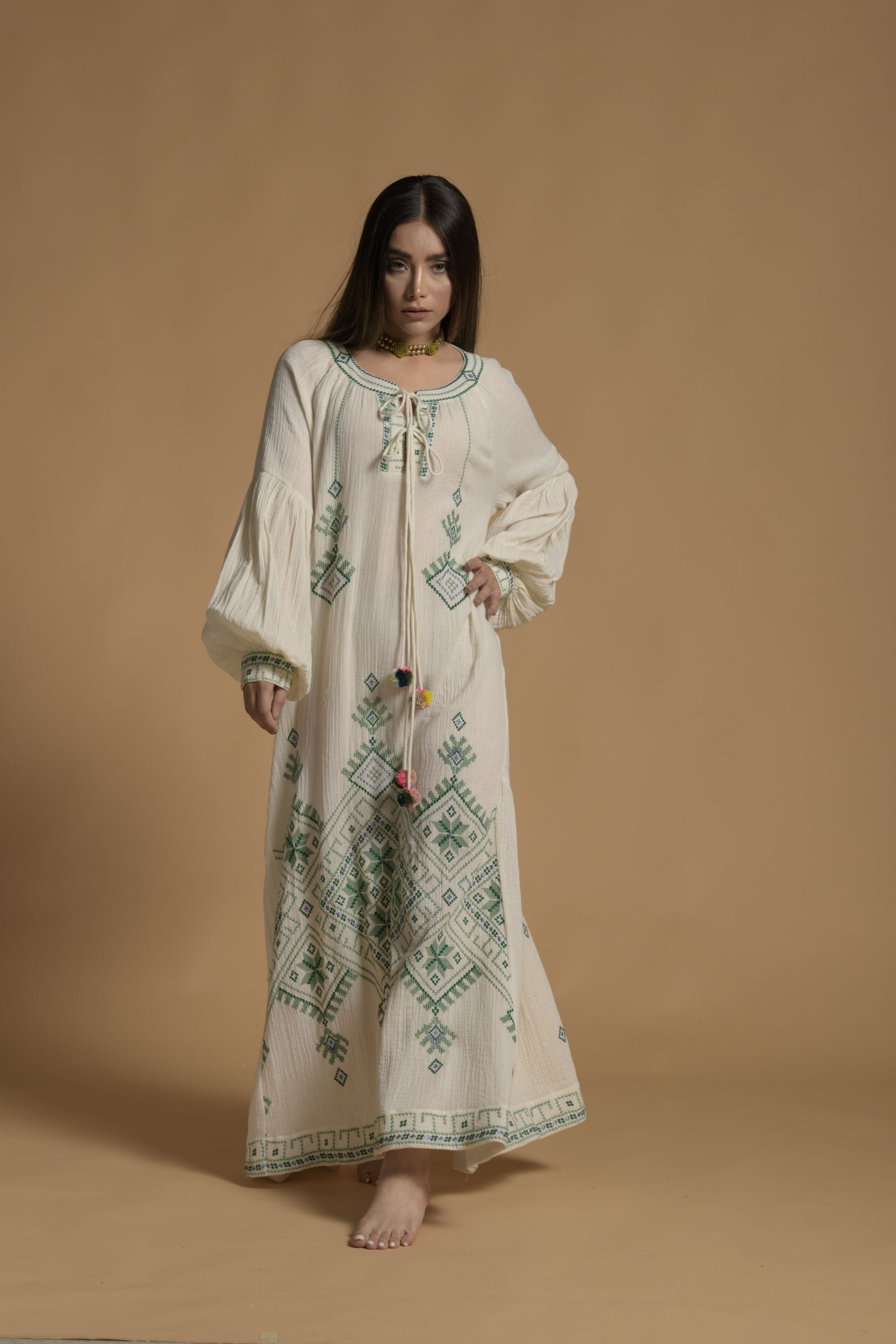 Nabila Embroidered Jalabiya