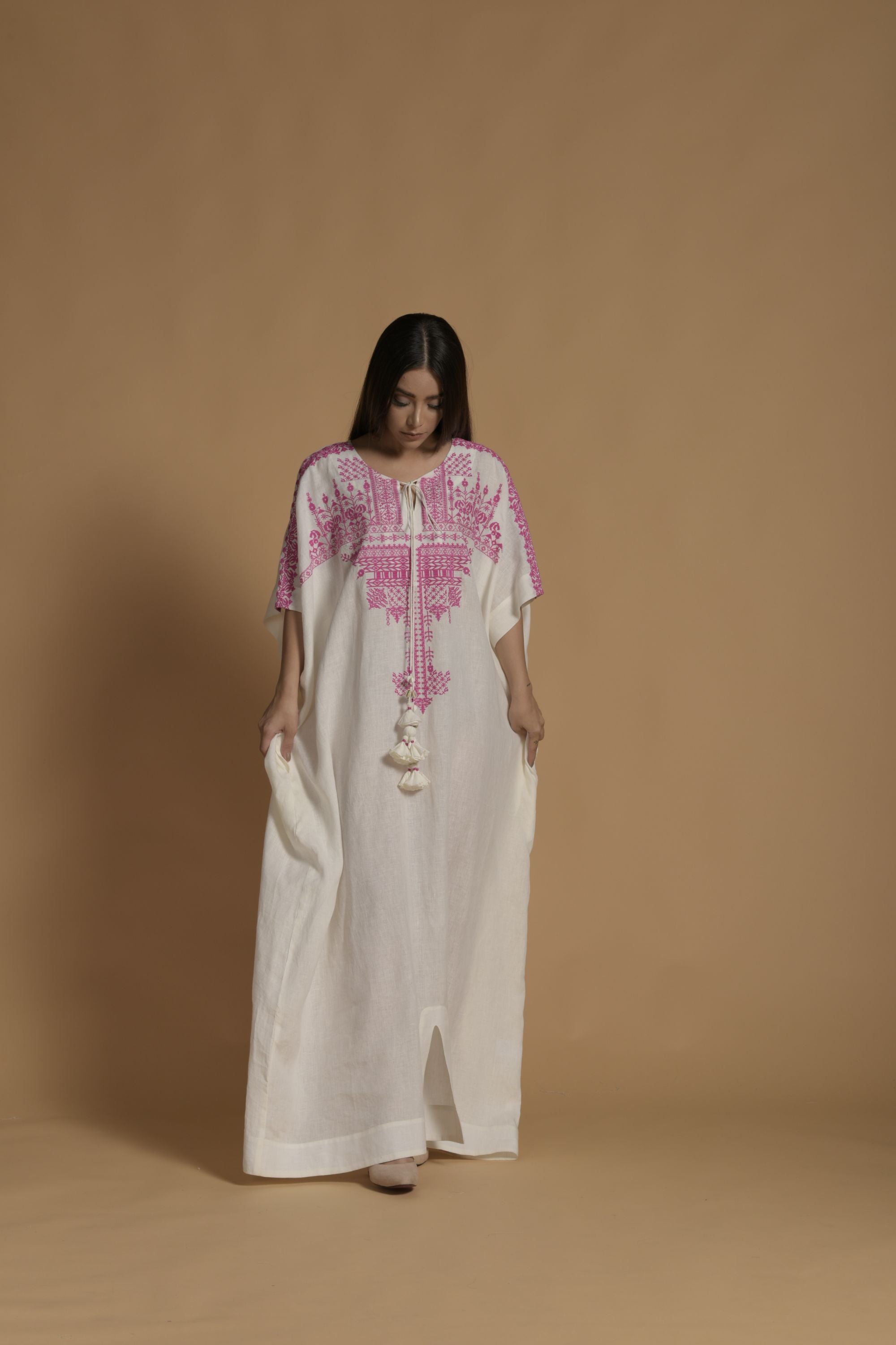 Nisha Embroidered Long Jalabiya