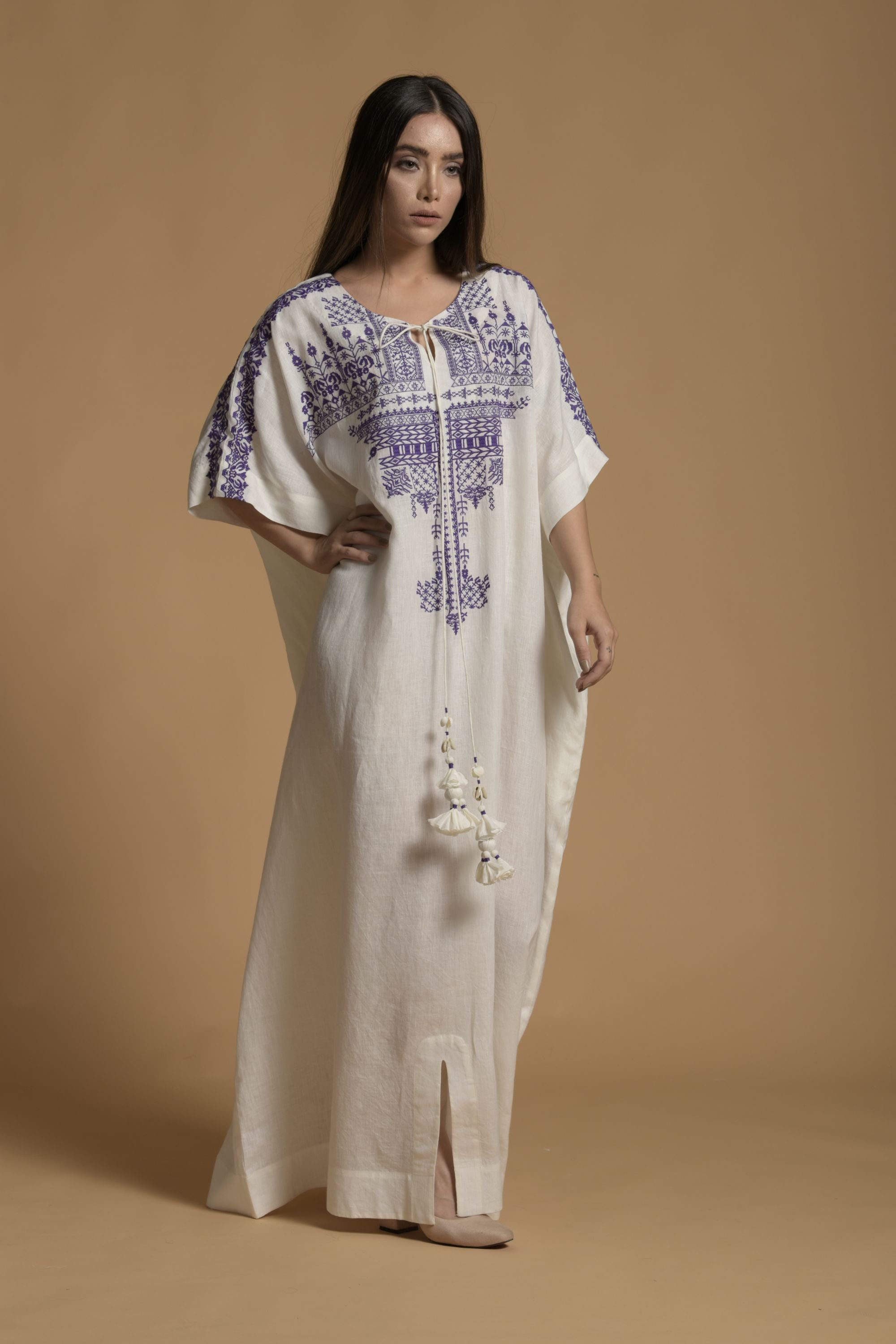 Seher Embroidered Long Jalabiya