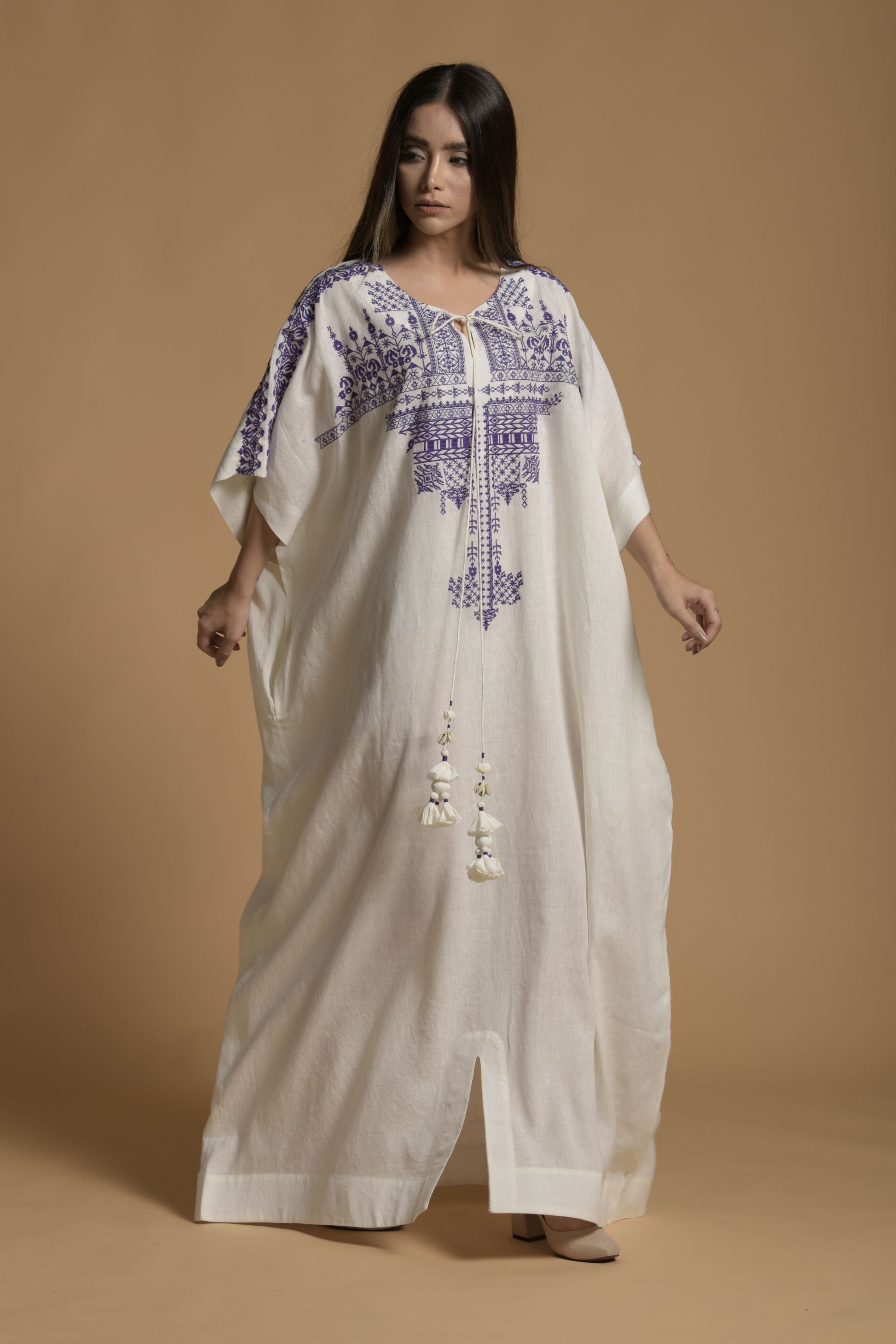 Seher Embroidered Long Jalabiya