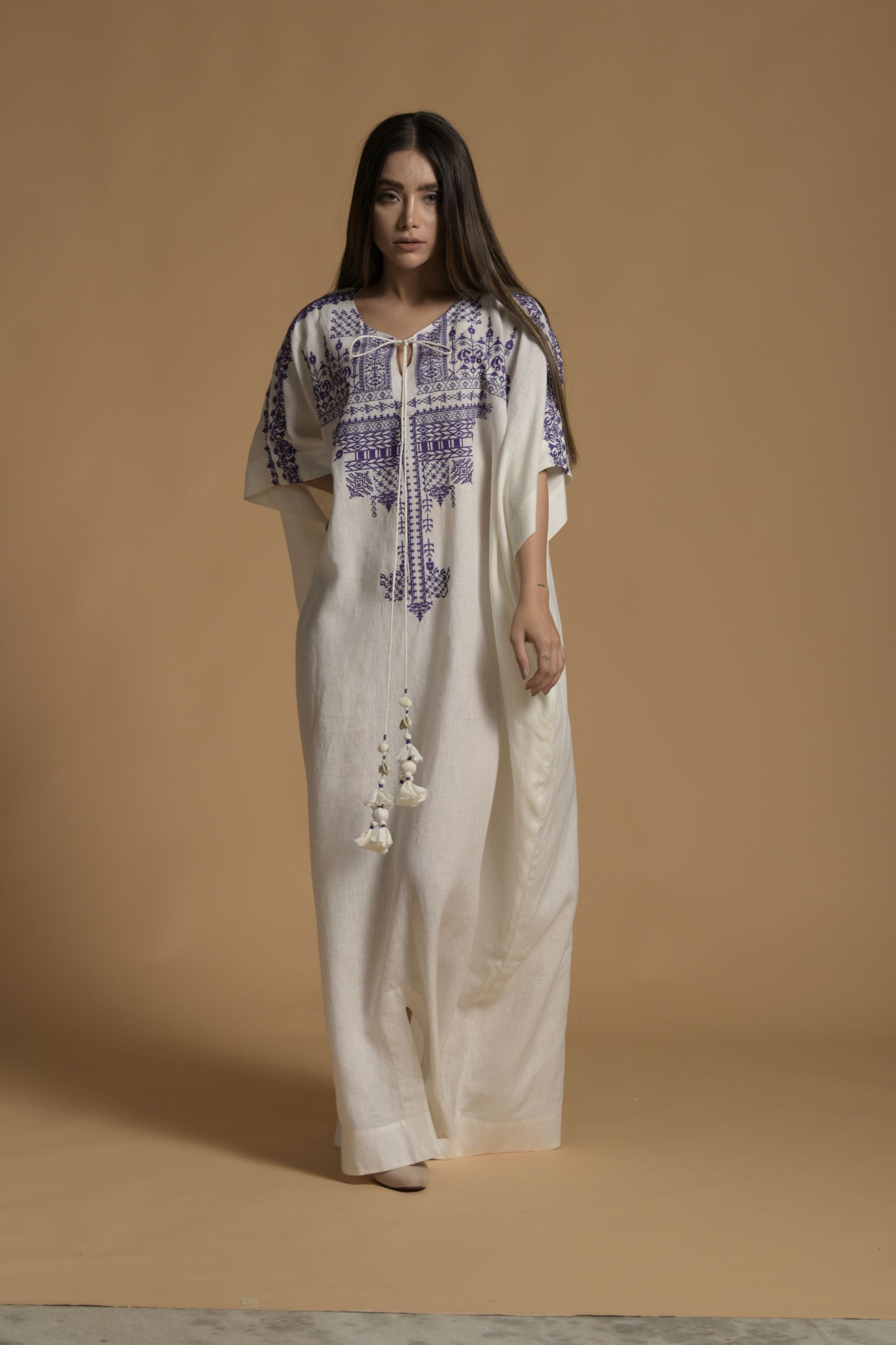 Seher Embroidered Long Jalabiya