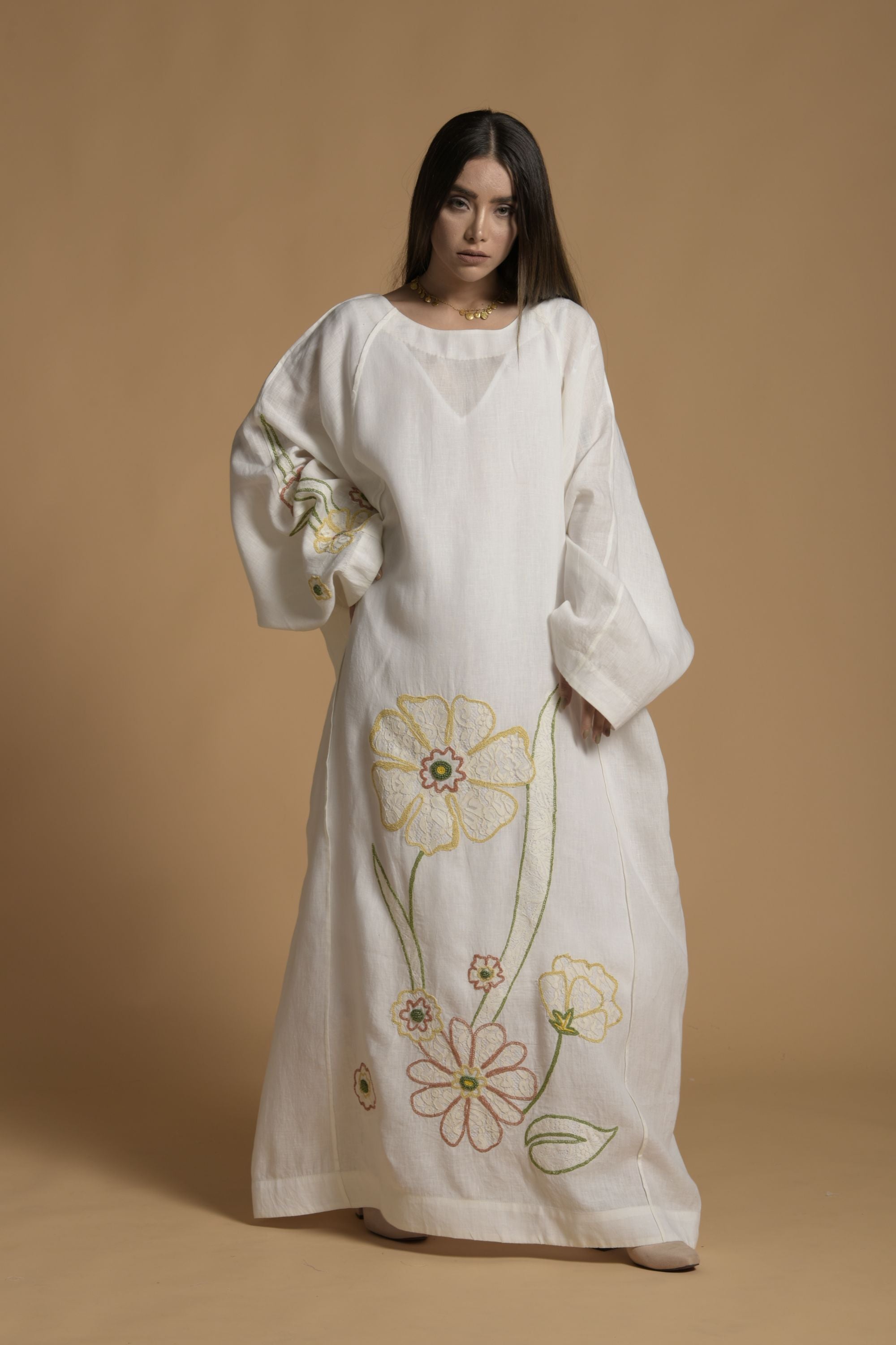 Sanam Embroidered Long Jalabiya