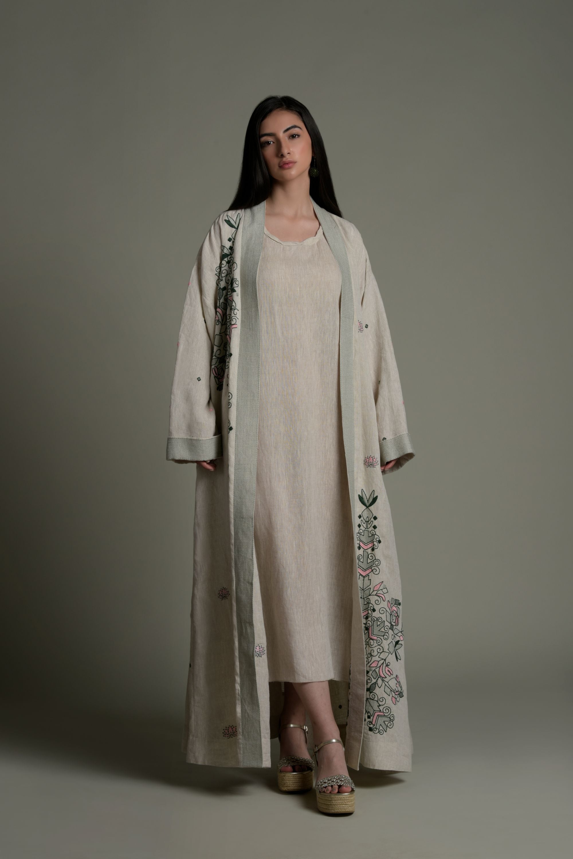 Afreen Embroidered Abaya