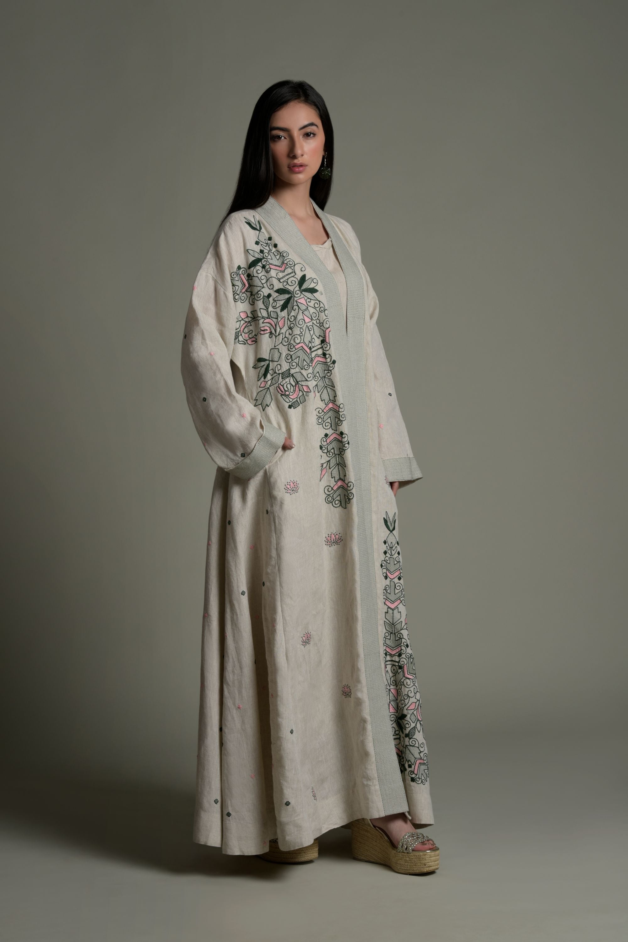 Afreen Embroidered Abaya