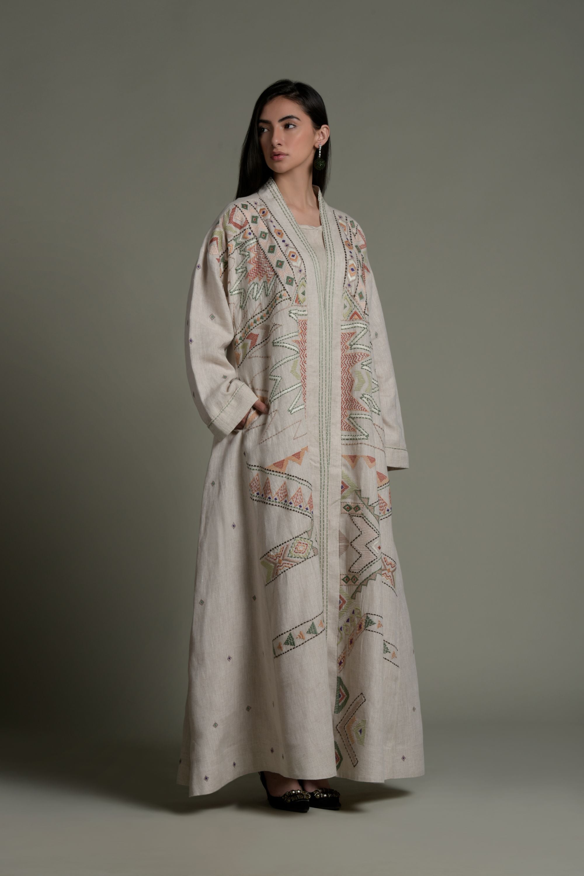 Dilnaz Embroidered Abaya