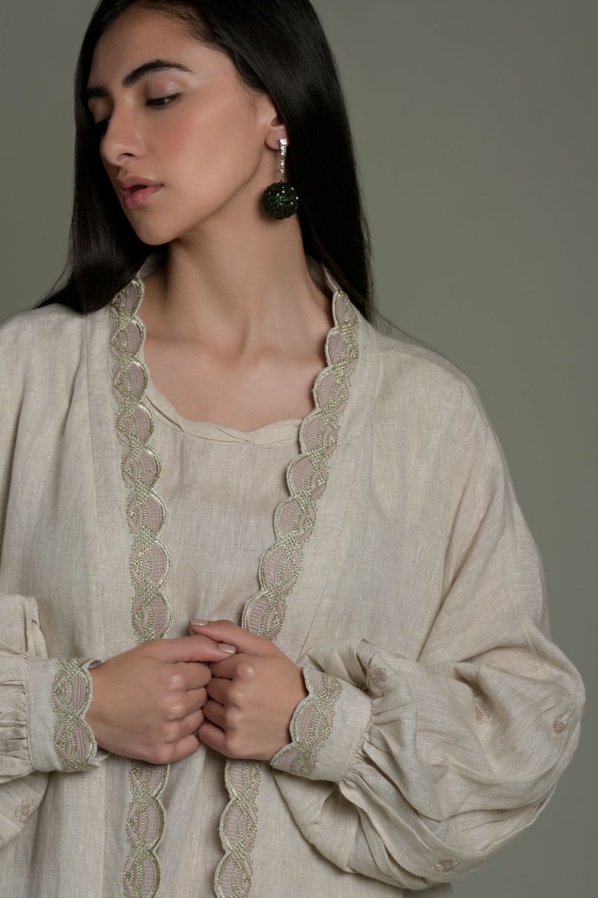 Fadilah Embroidered Abaya