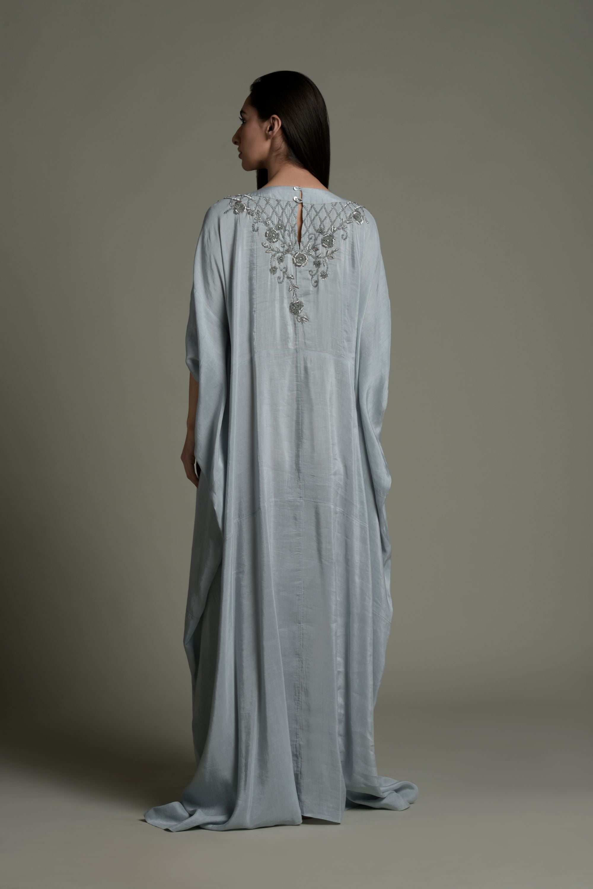 Muskan Embroidered Jalabiya with Inner Cotton Cami