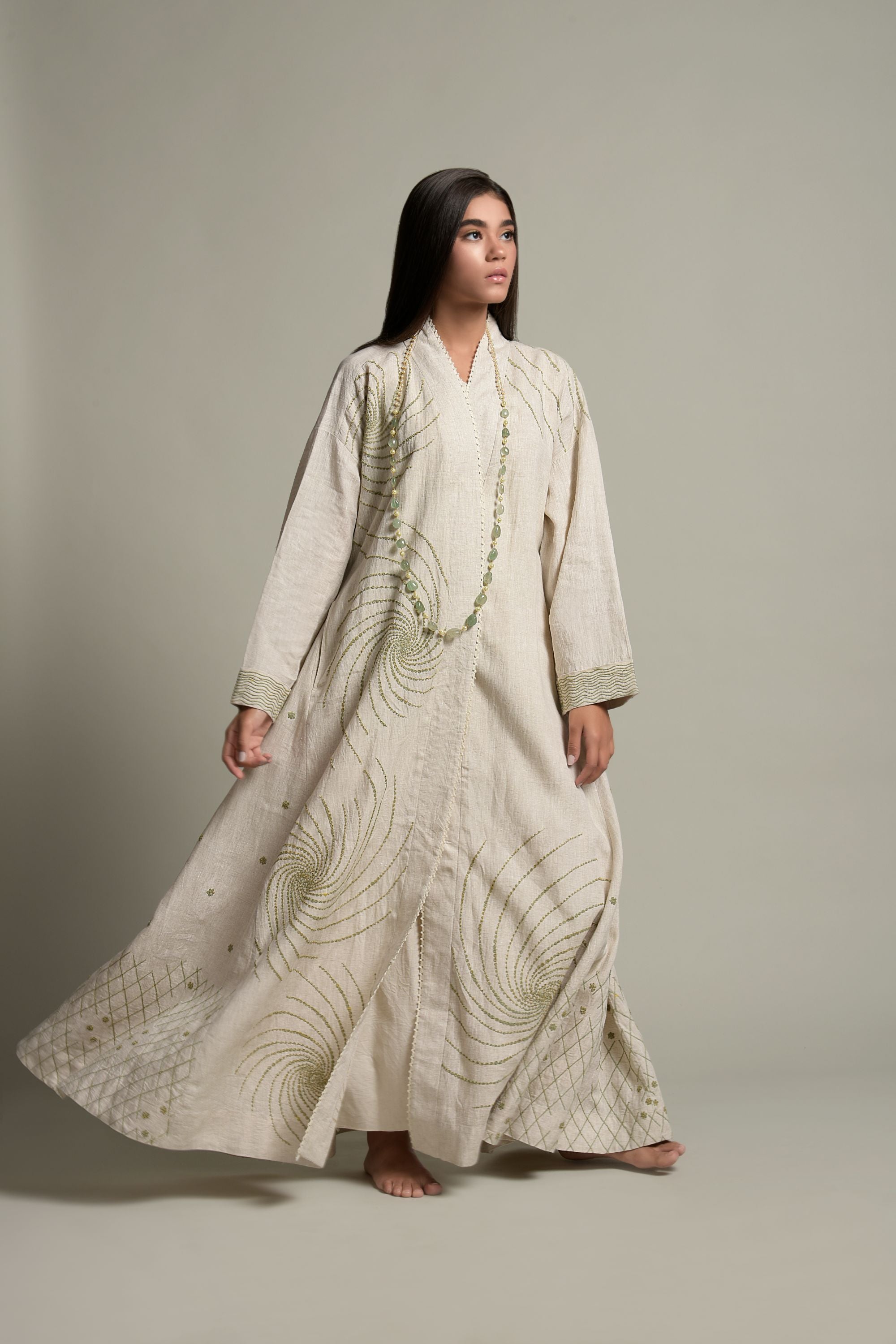 Farzin Embroidered Abaya