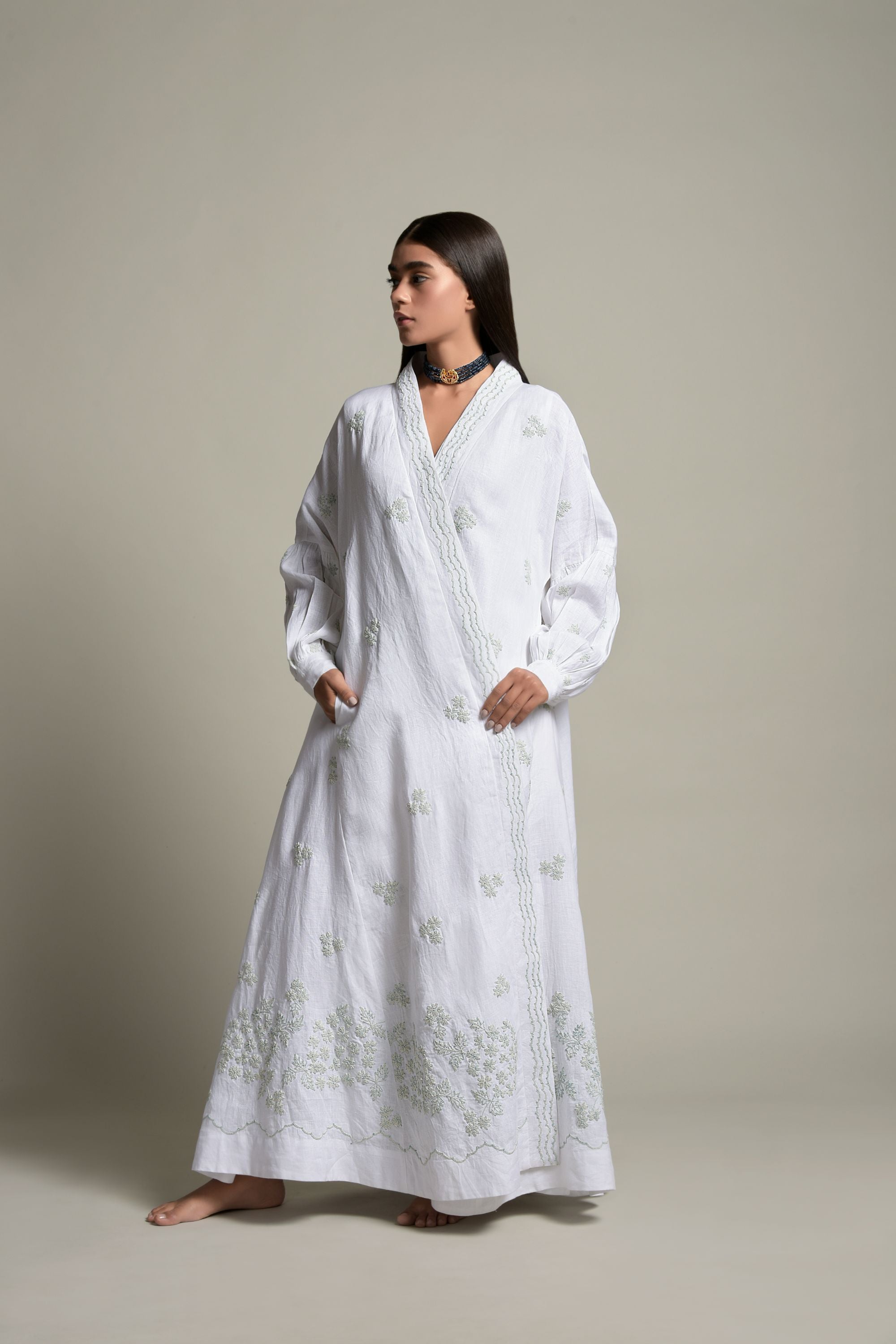 Hiba Embroidered Abaya