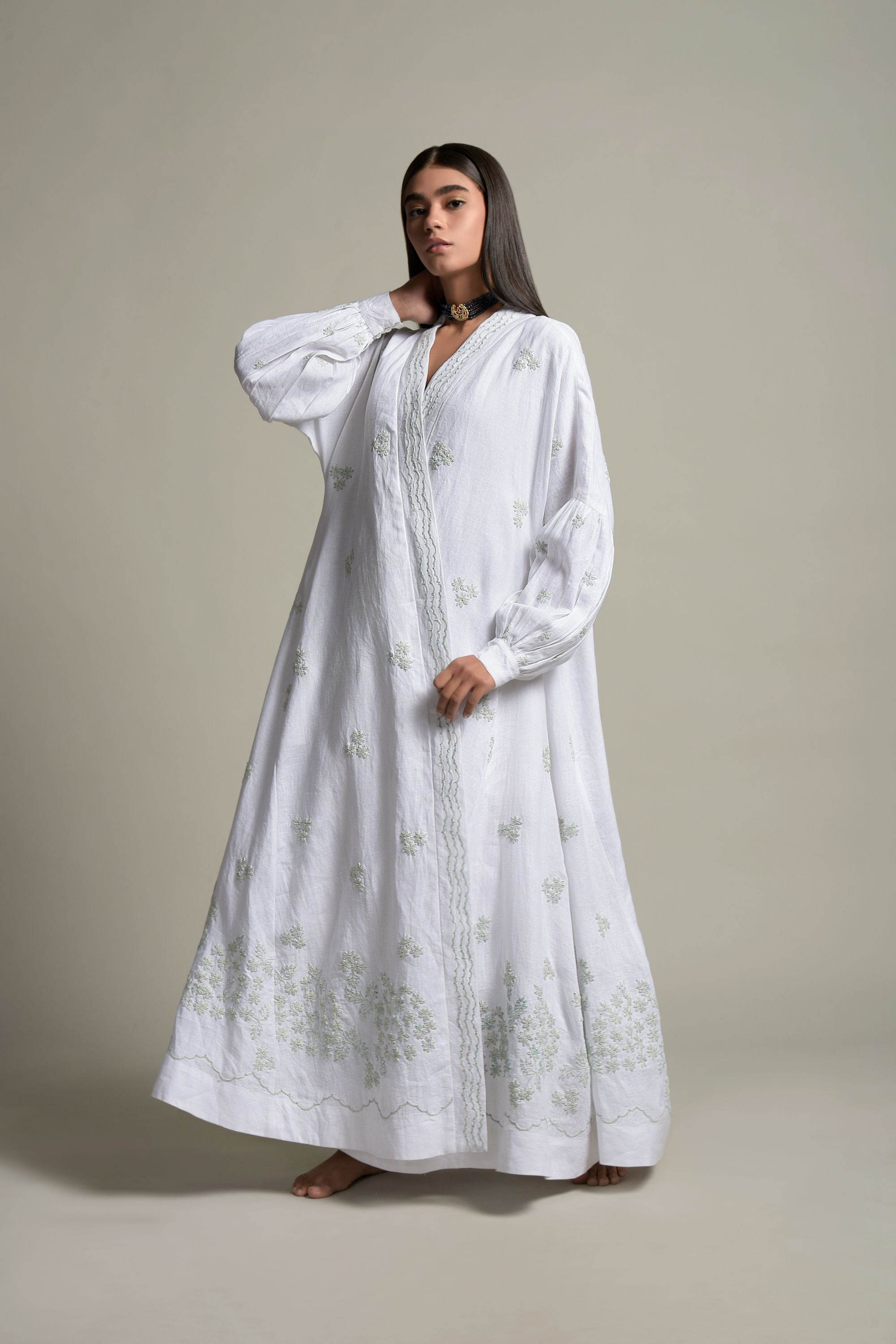 Hiba Embroidered Abaya