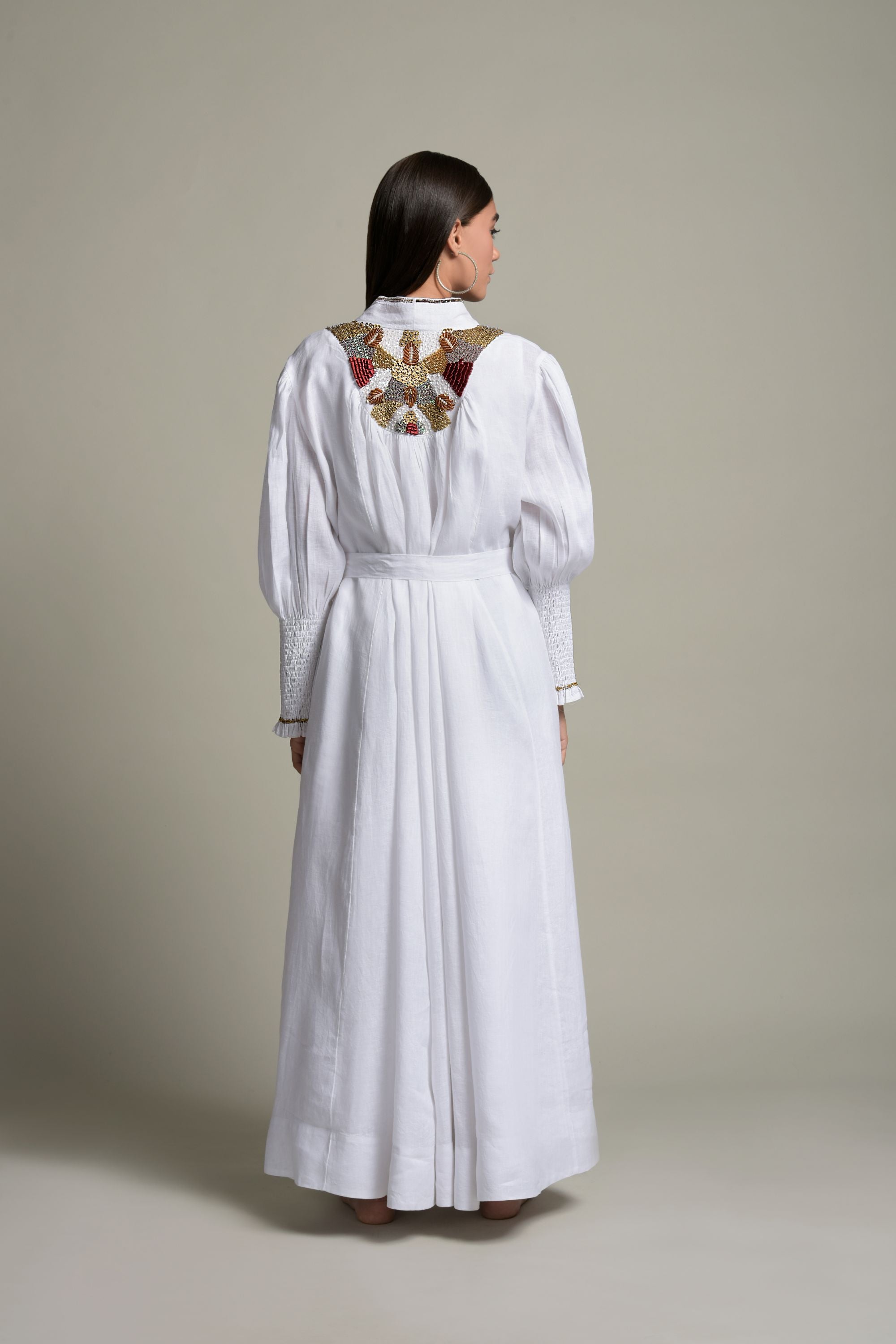 Daima Embellished Abaya & Inner Cotton Dress