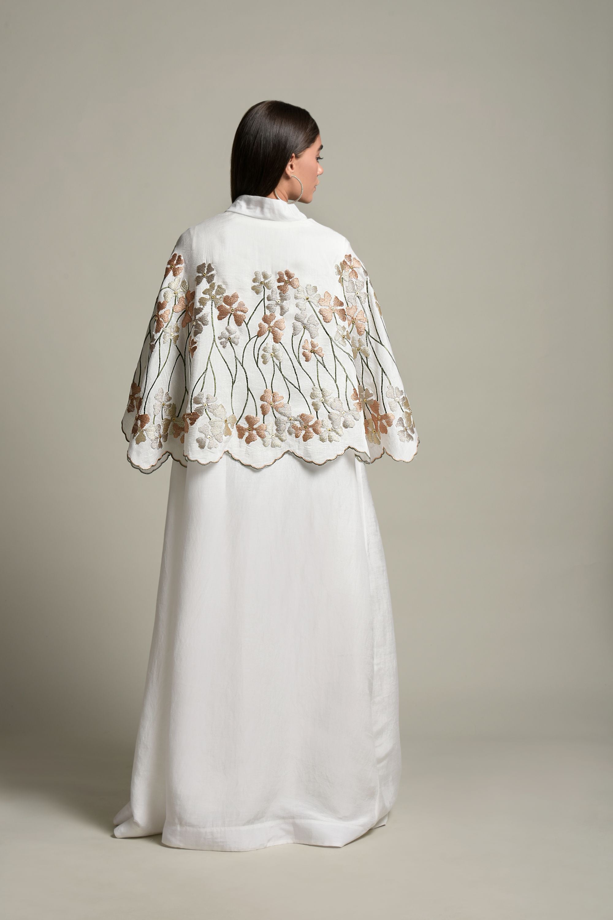 Sumaira Embellished & Embroidered Abaya with Silk Inner Dress