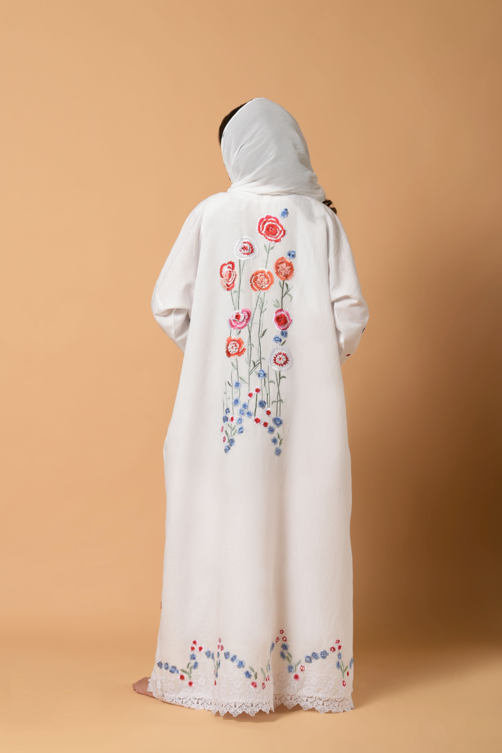 Ghusan Floral Fantasy Abaya