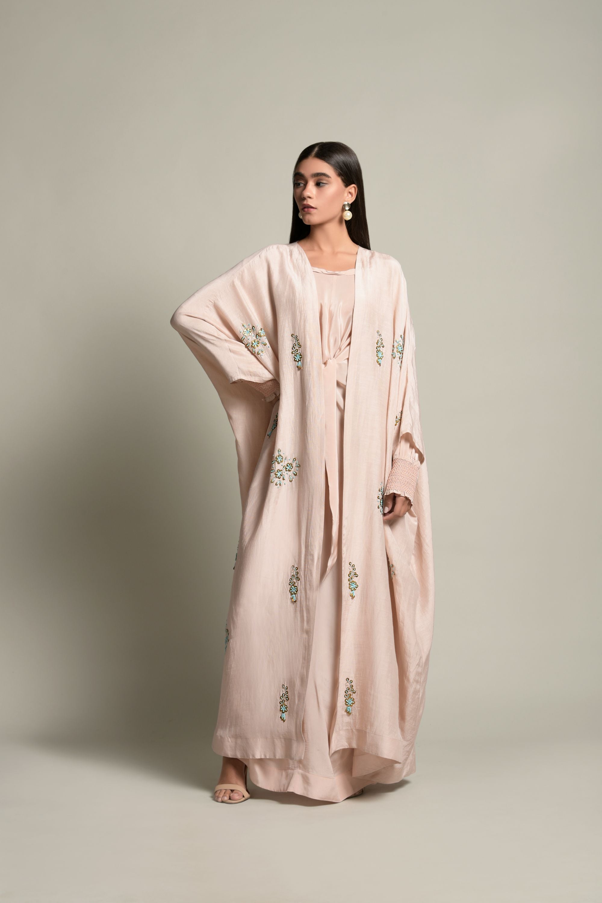 Kavish Embellished Abaya with Inner Cotton Dress