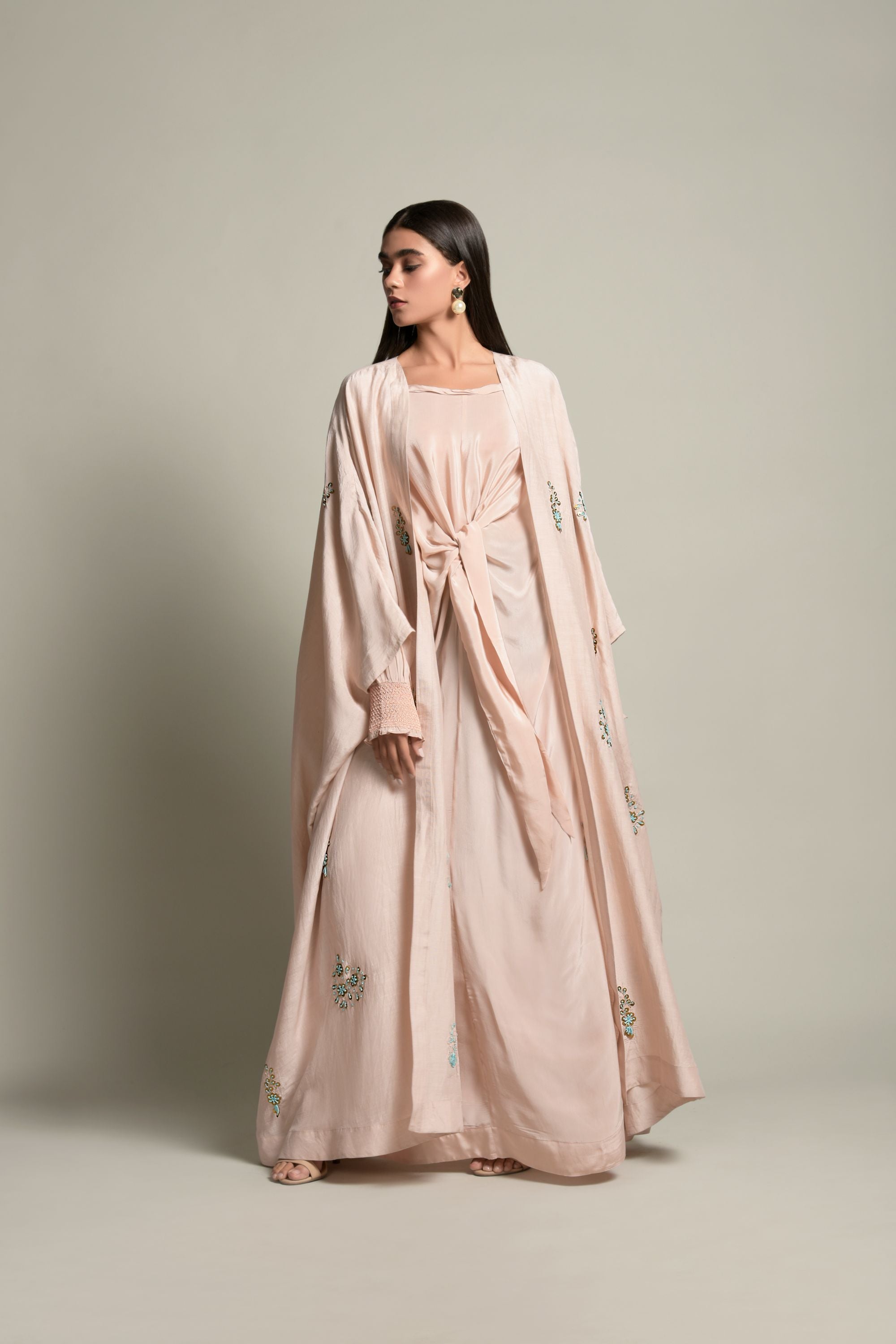 Kavish Embellished Abaya with Inner Cotton Dress