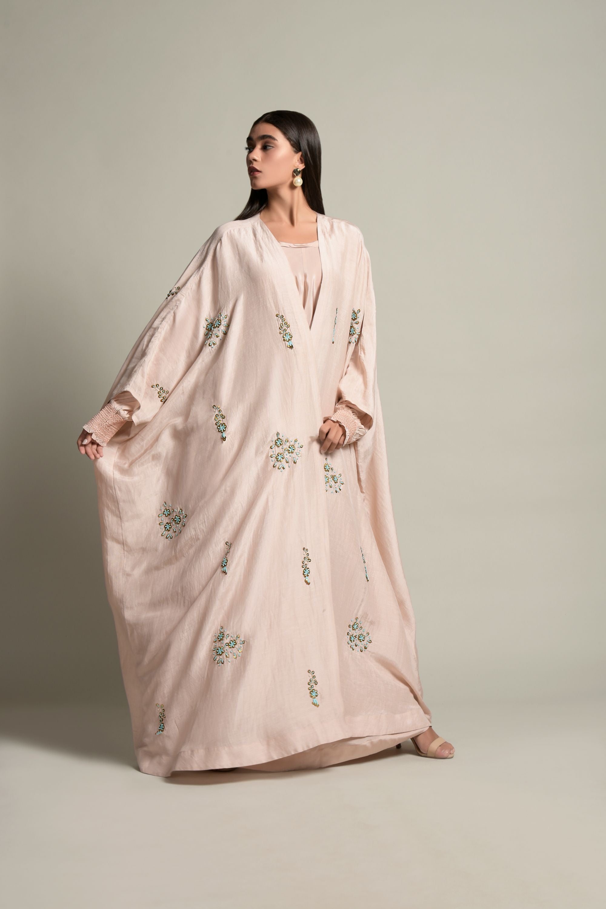 Kavish Embellished Abaya with Inner Cotton Dress