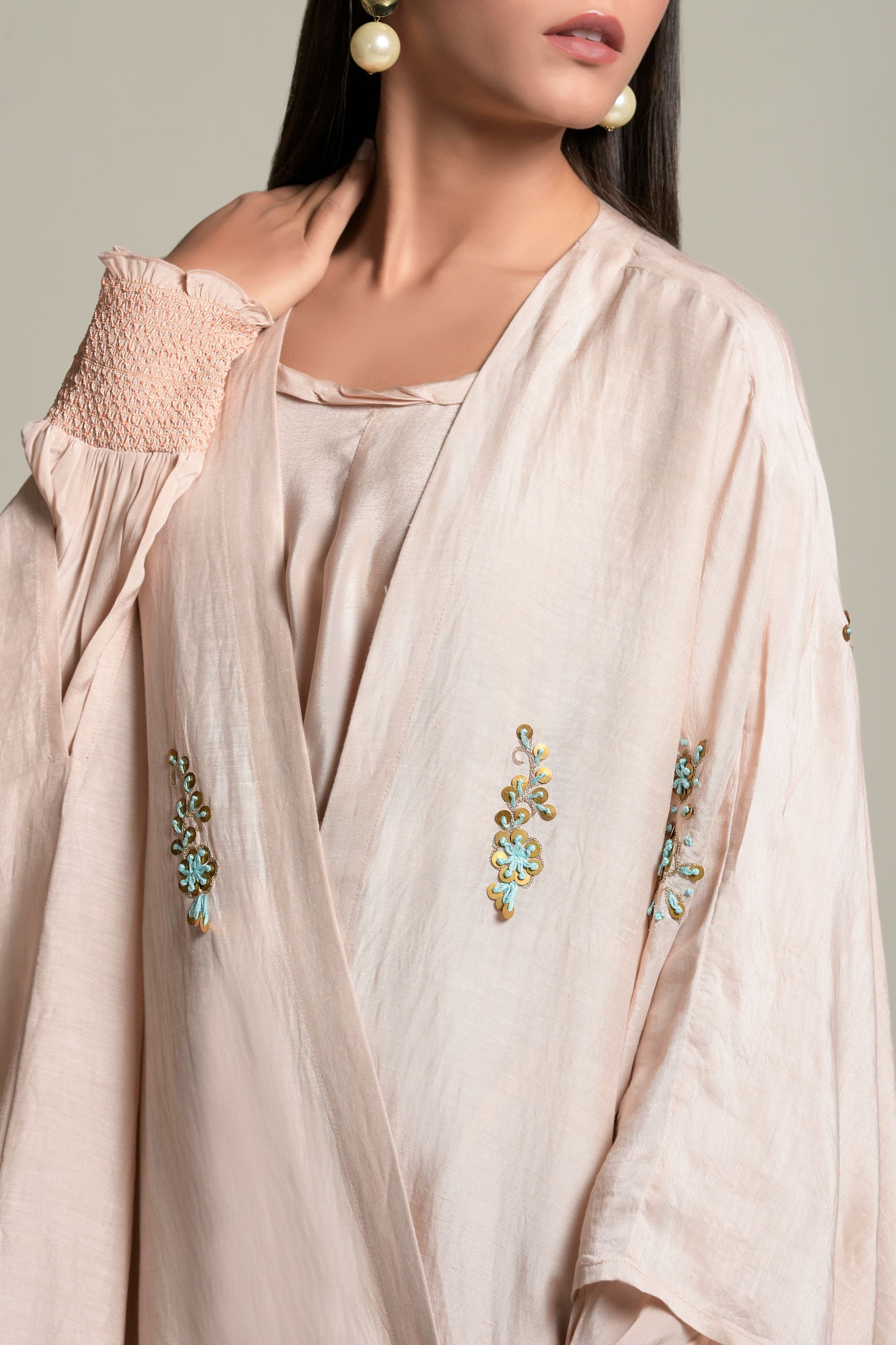 Kavish Embellished Abaya with Inner Cotton Dress