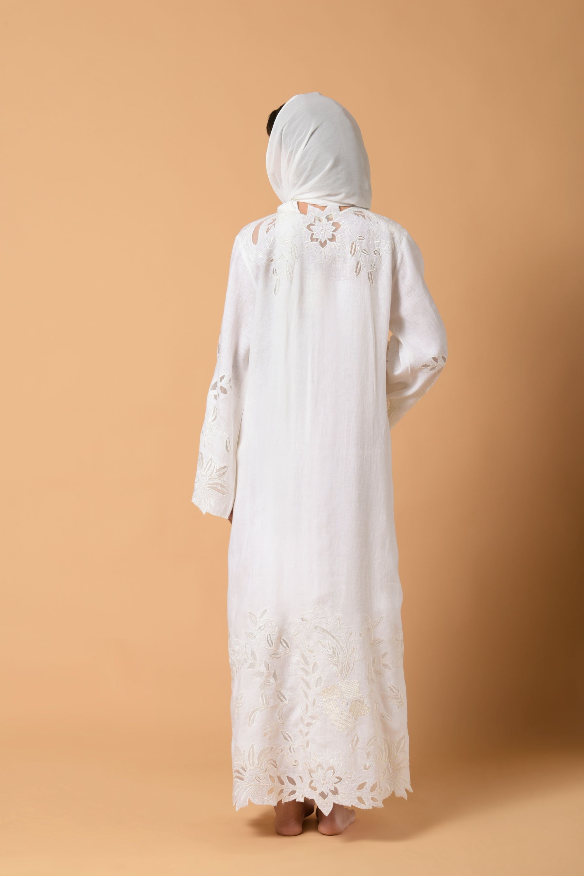 Shezhadi Petals Qata Abaya