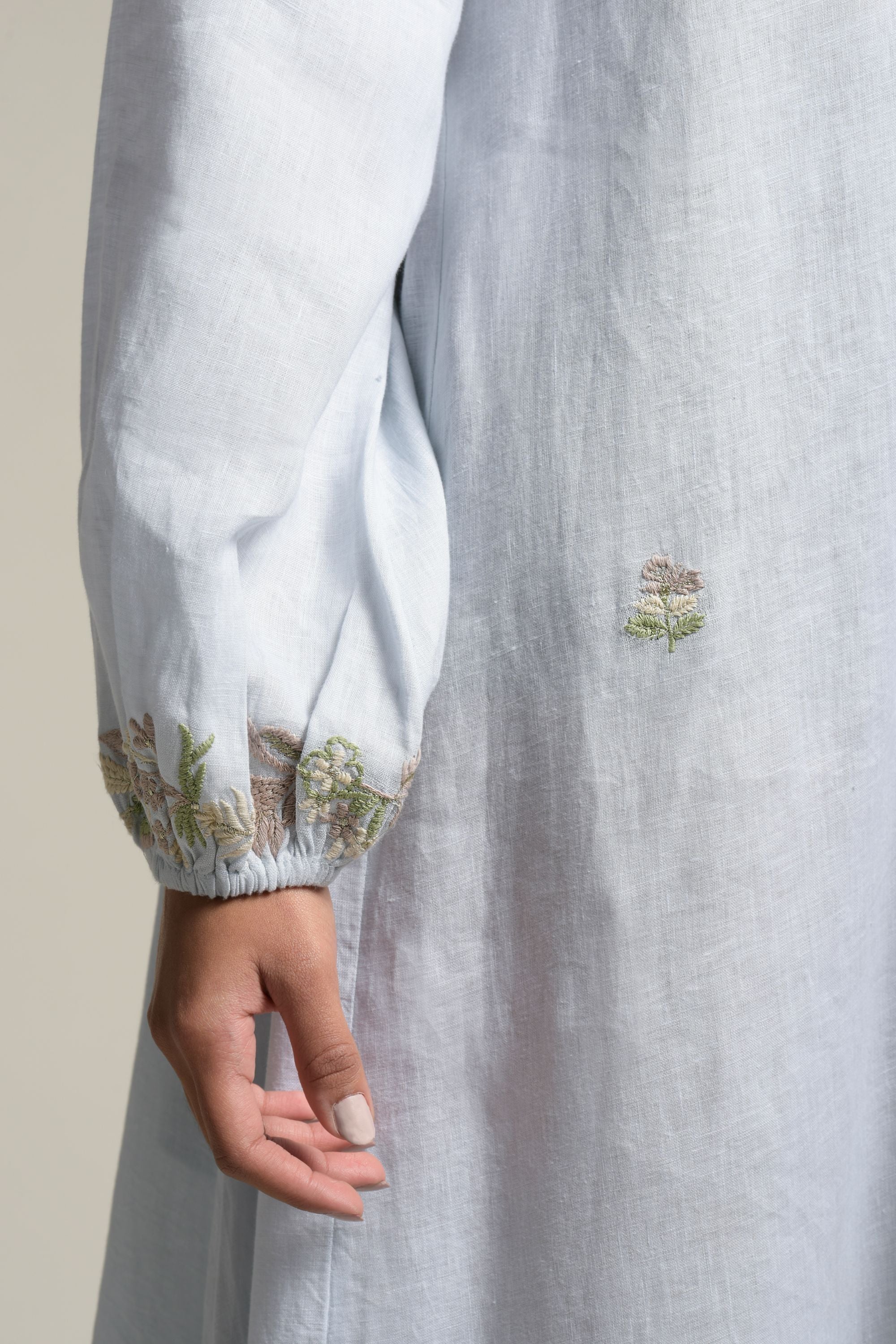 Saba Embroidered Long Jalabiya