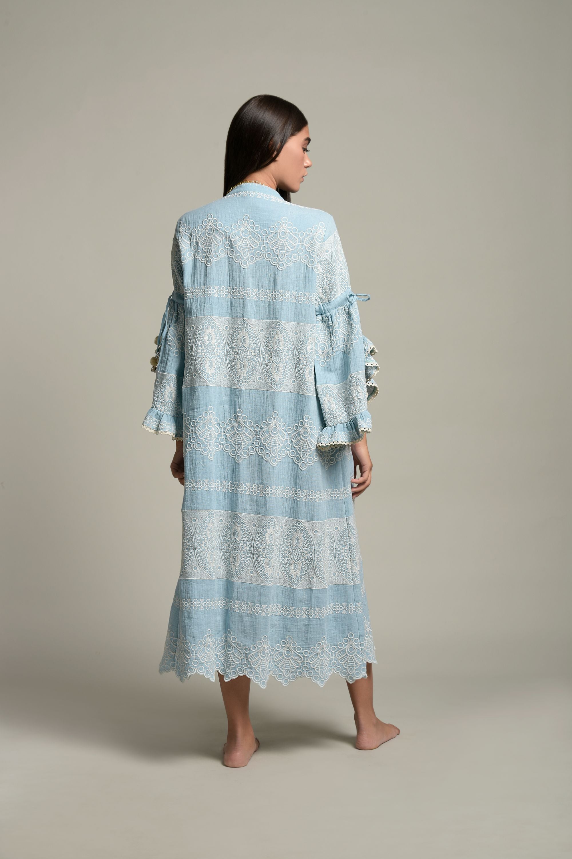 Zarin Embroidered Long Jalabiya