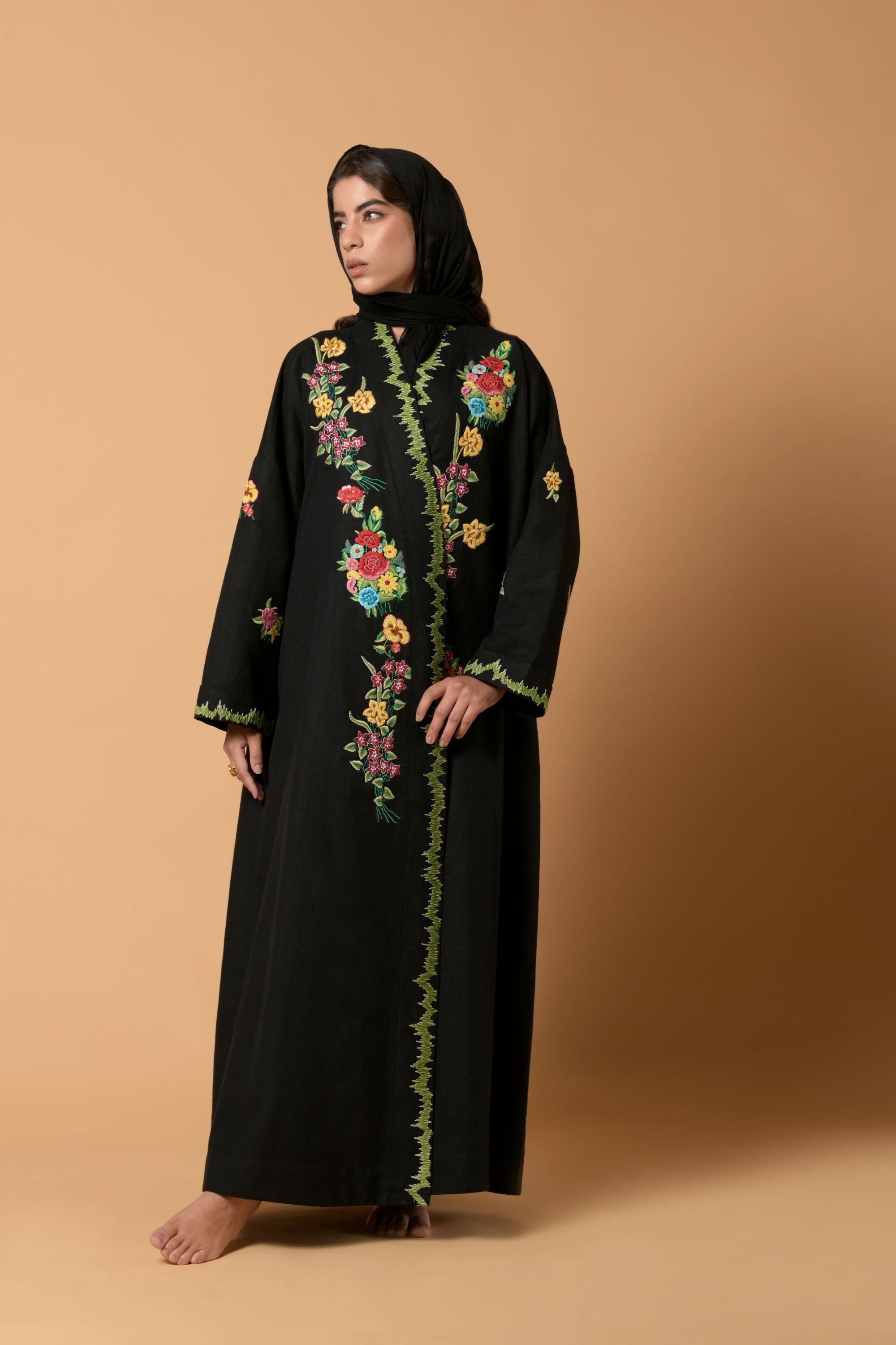 Sabira Midnight Bloom Abaya