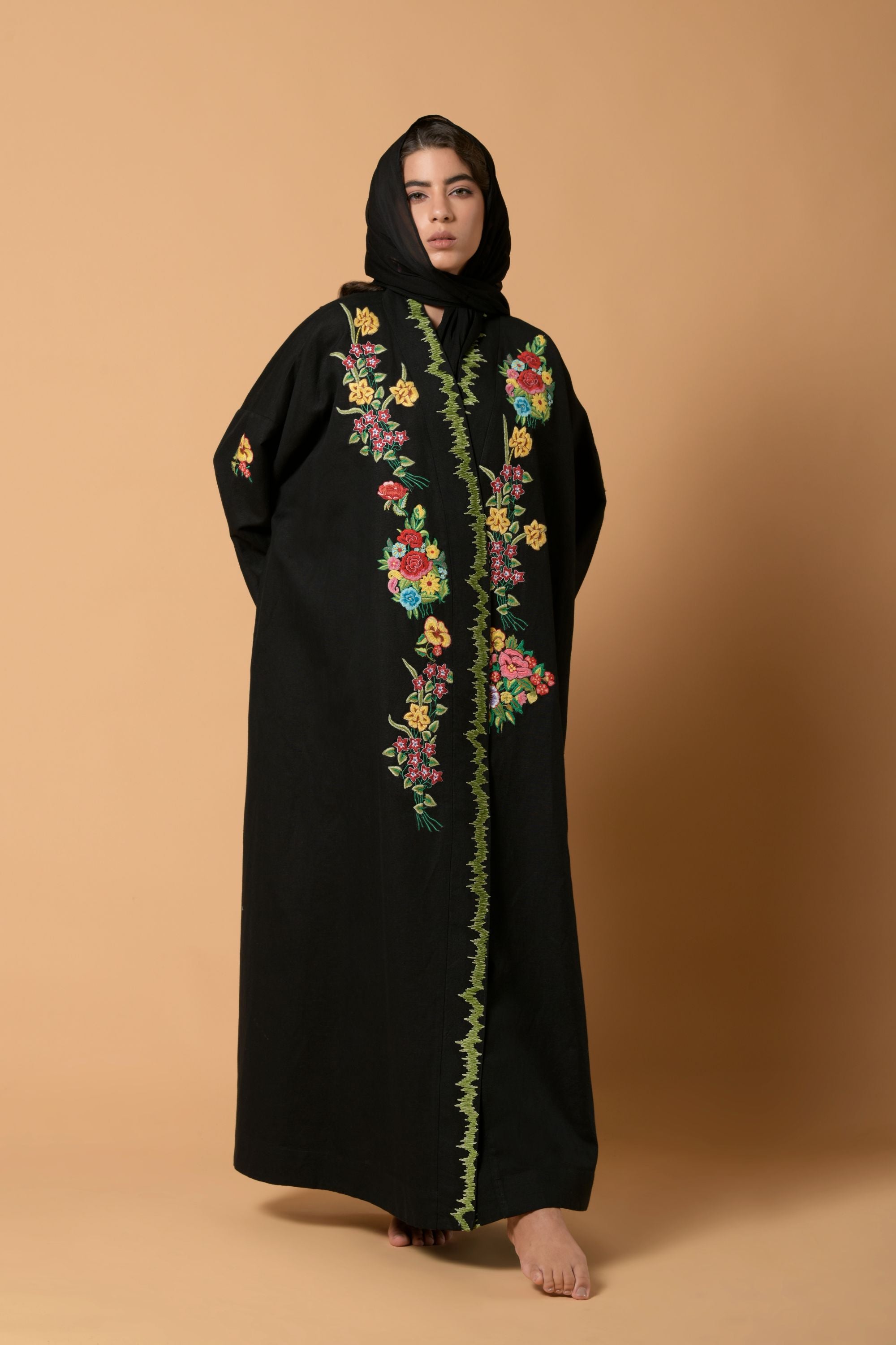 Sabira Midnight Bloom Abaya