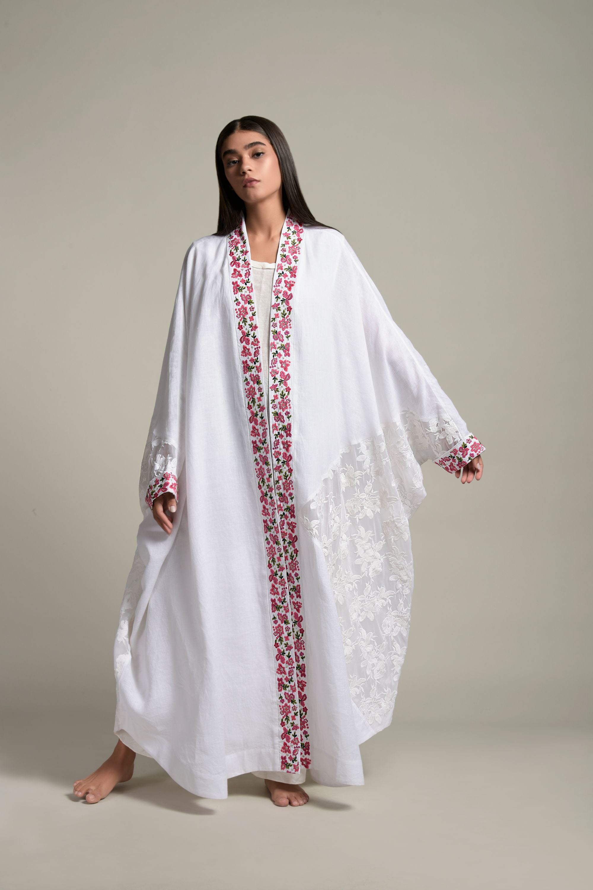 Rimsha Embroidered Abaya & Inner Cotton Cami