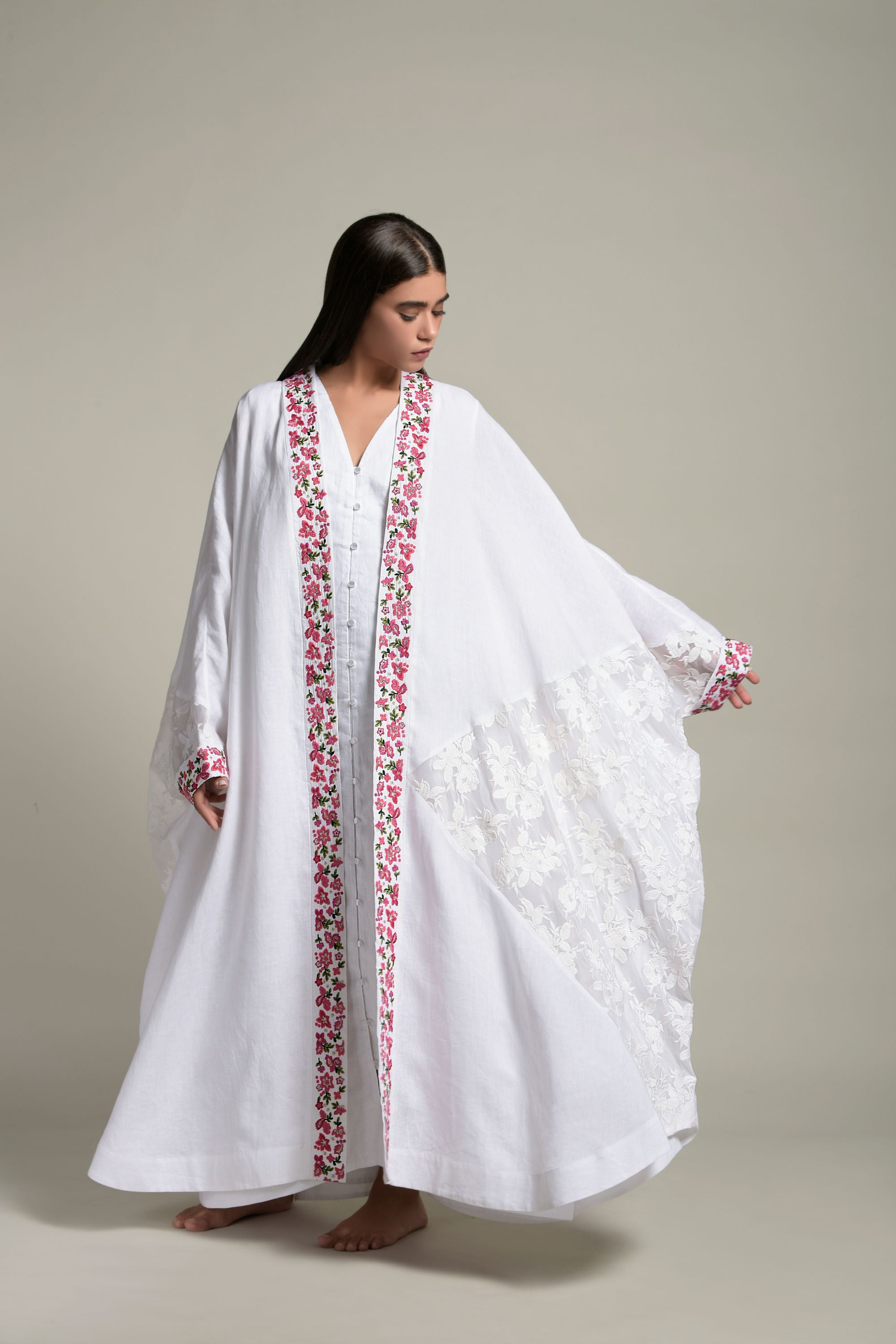 Rimsha Embroidered Abaya & Inner Cotton Cami