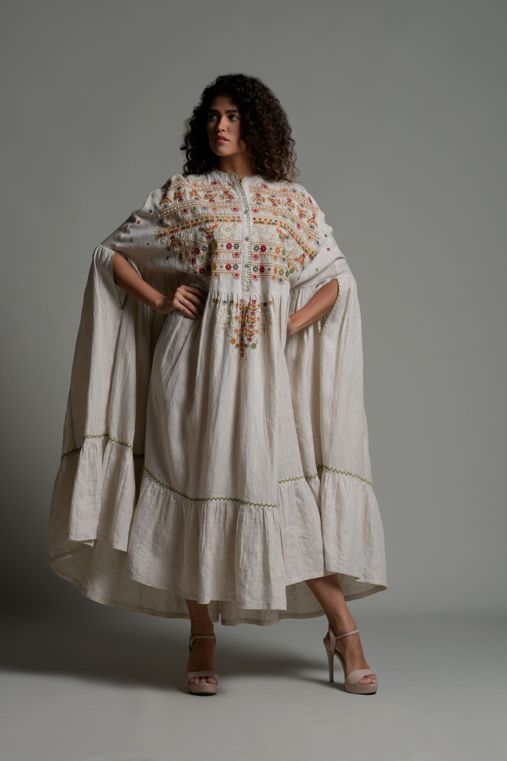 Sabreen Embellished & Embroidered Jalabiya Cape