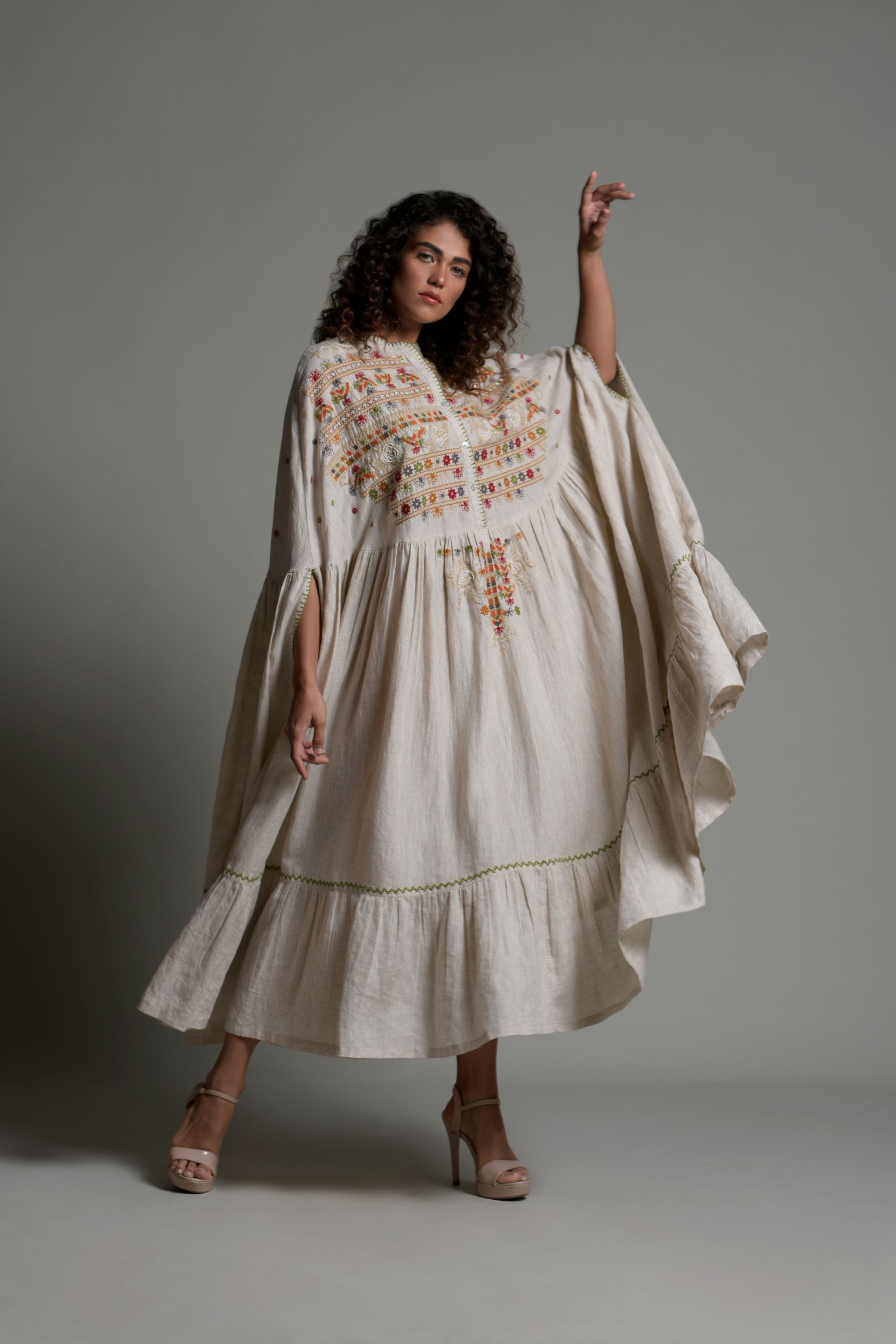 Sabreen Embellished & Embroidered Jalabiya Cape