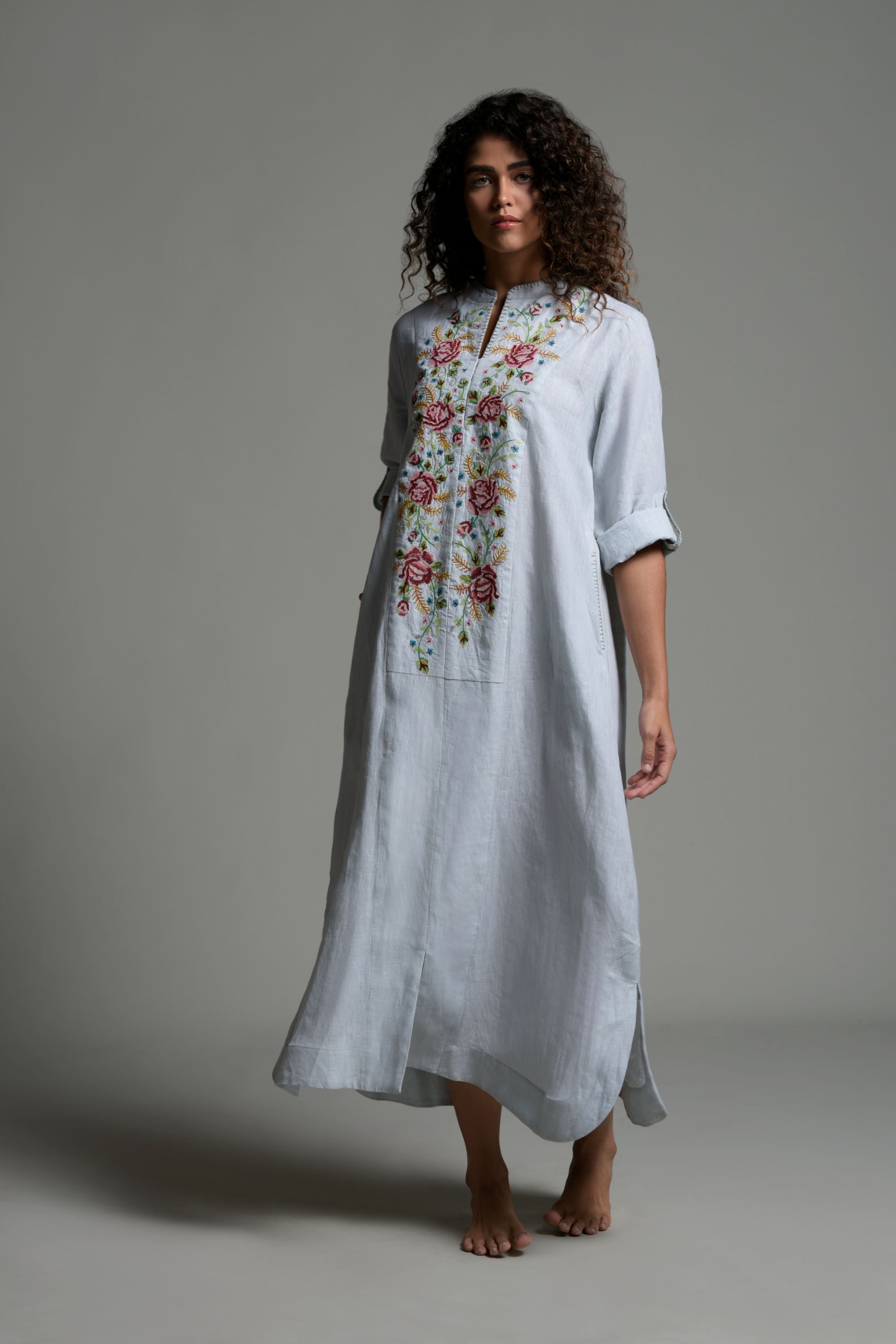 Sheeba Embroidered Long Jalabiya