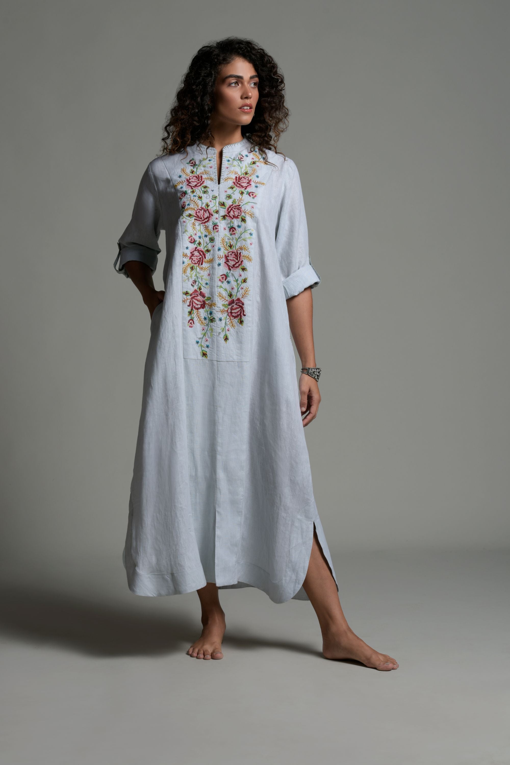 Sheeba Embroidered Long Jalabiya