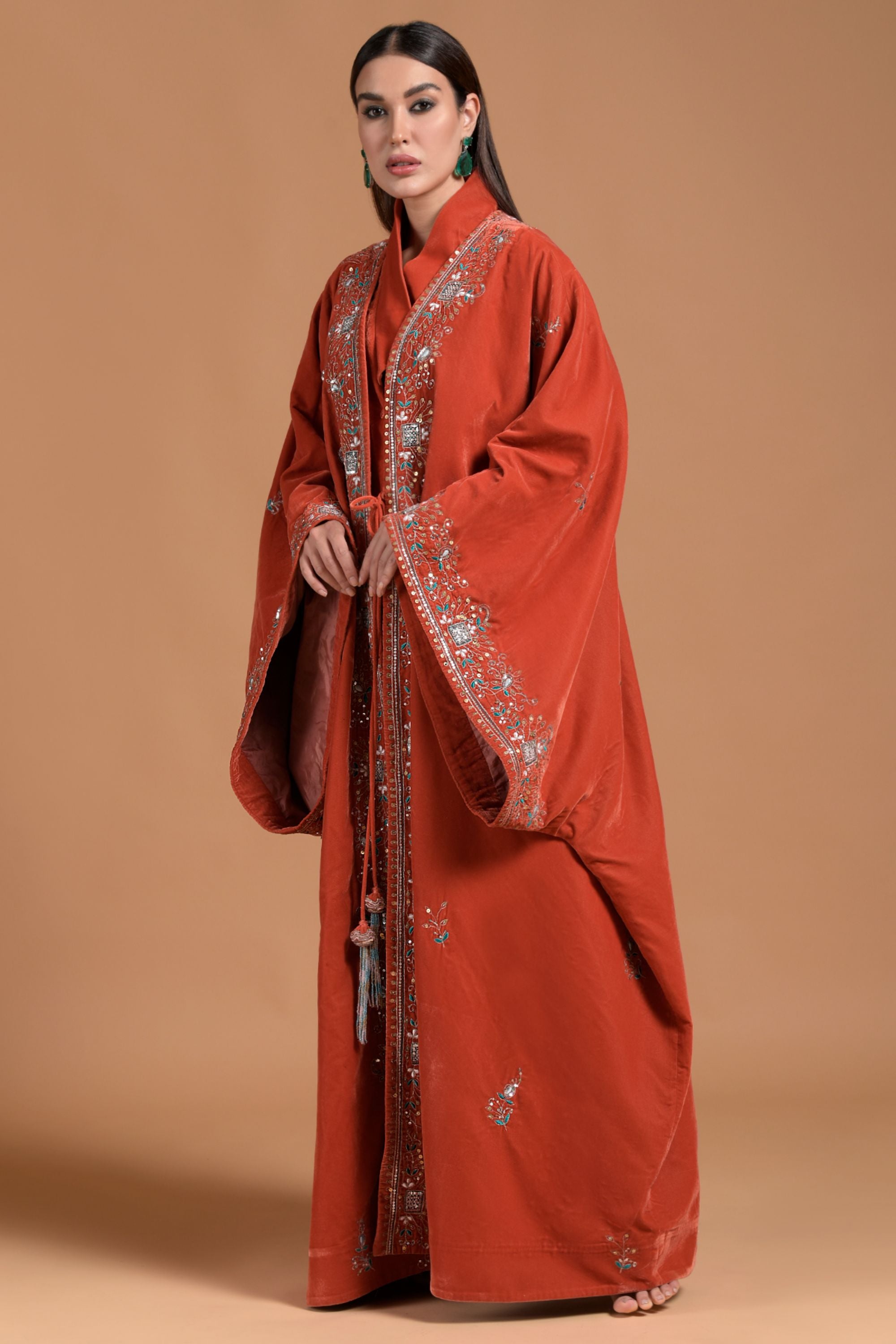 Nighat Embellished & Embroidered Abaya