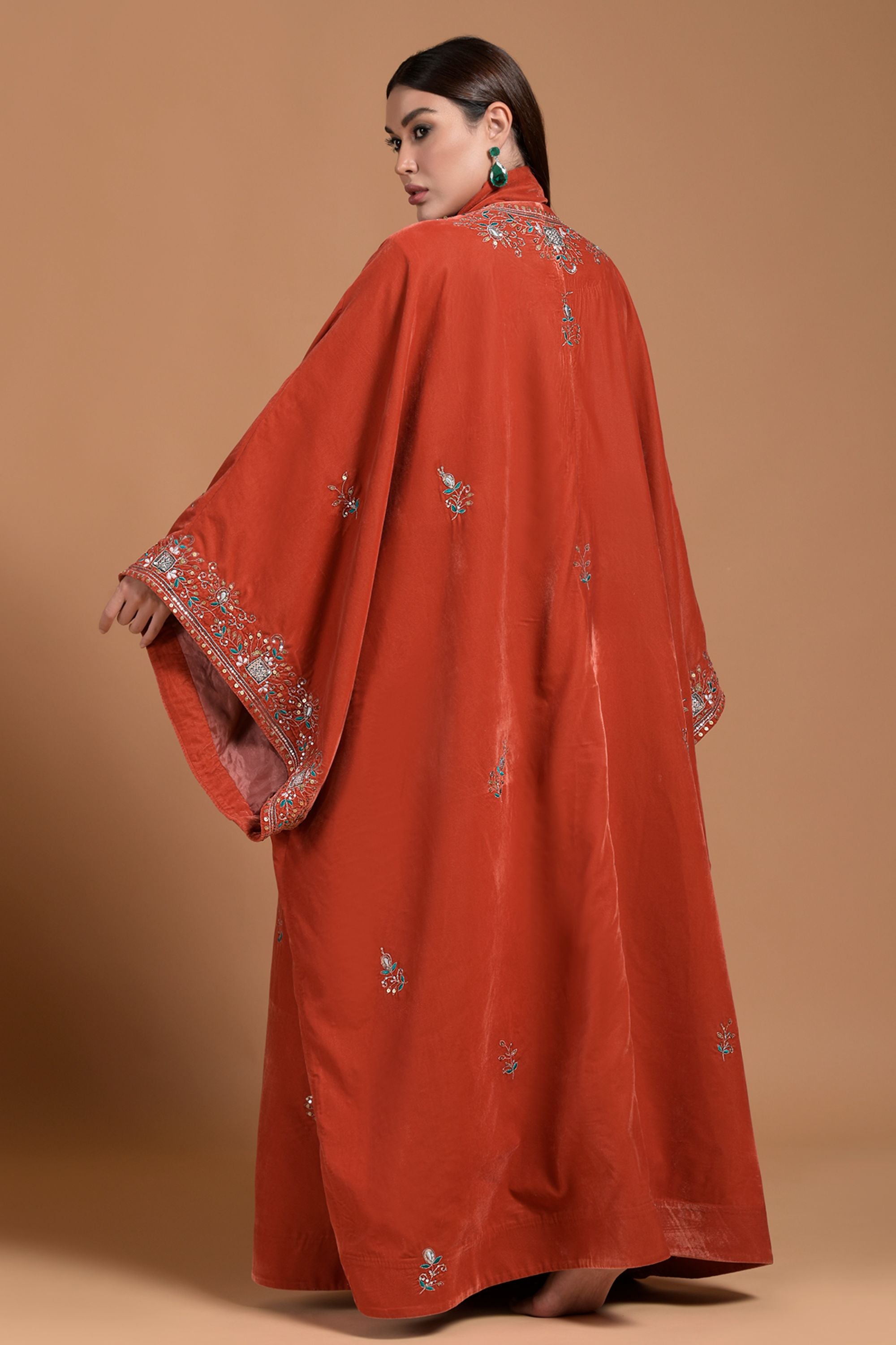 Nighat Embellished & Embroidered Abaya