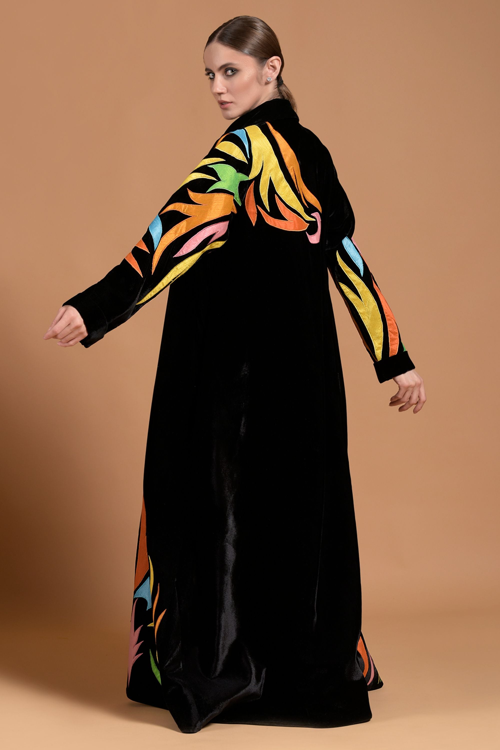 Anida Abaya with Patch Work