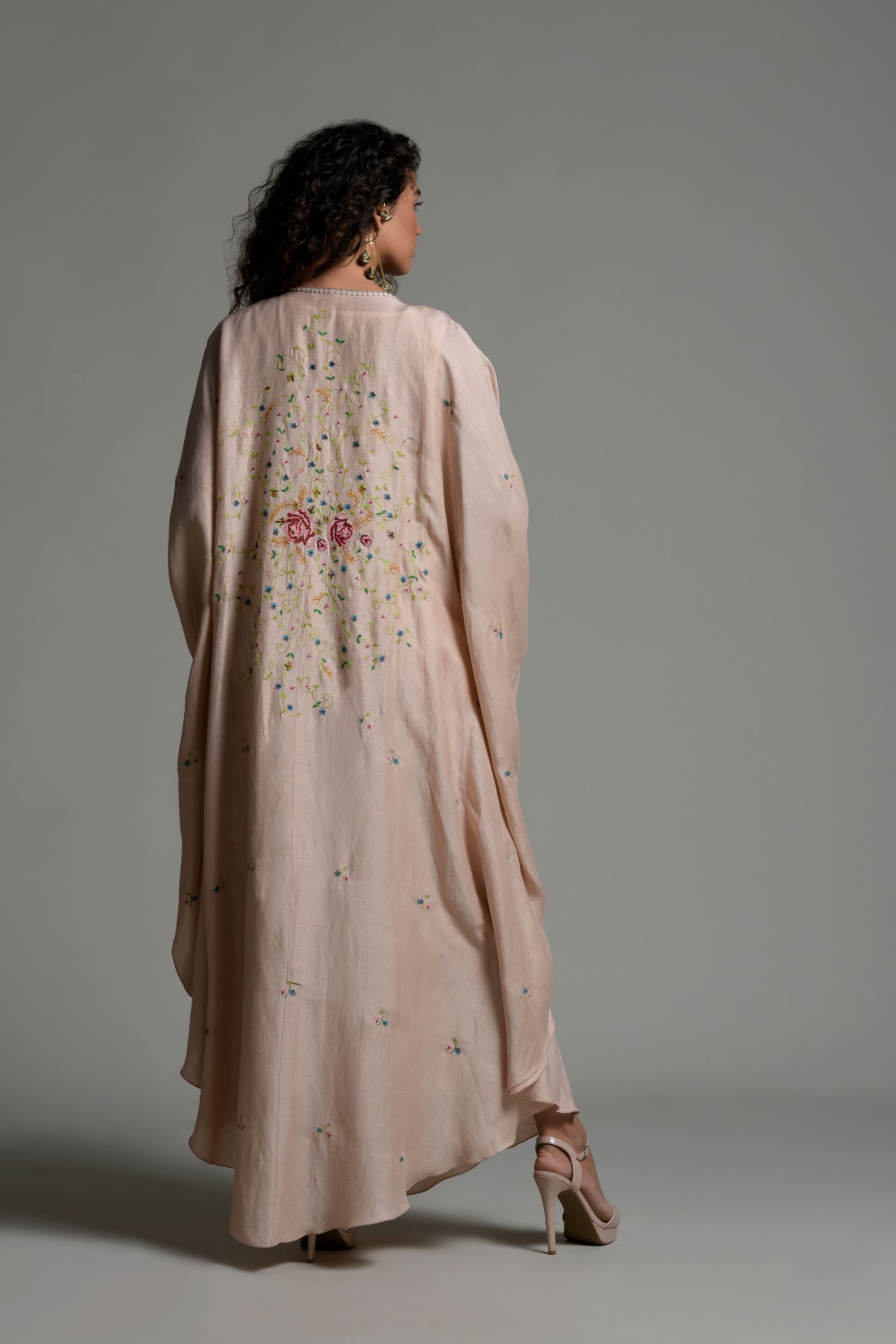 Ruhee Embroidered Jalabiya & Inner Cotton Cami