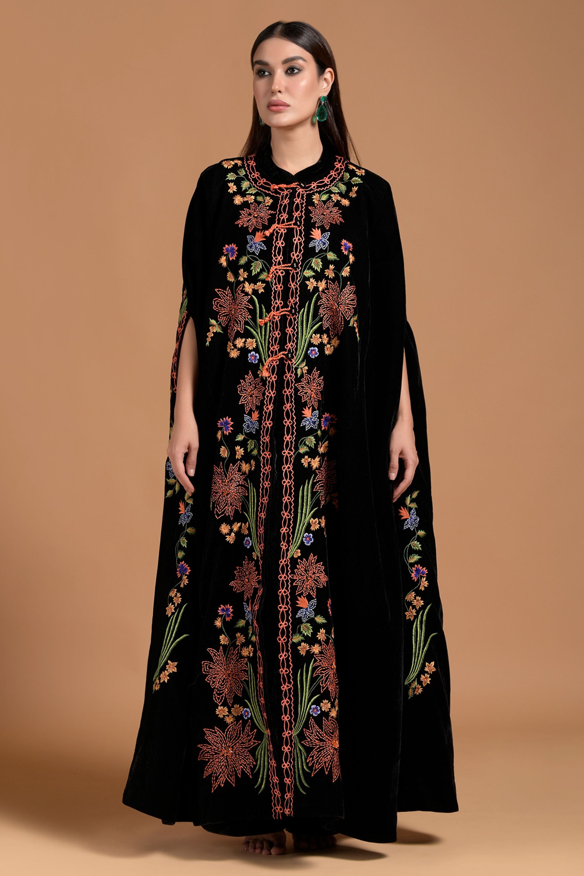 Afsana Embroidered Cape