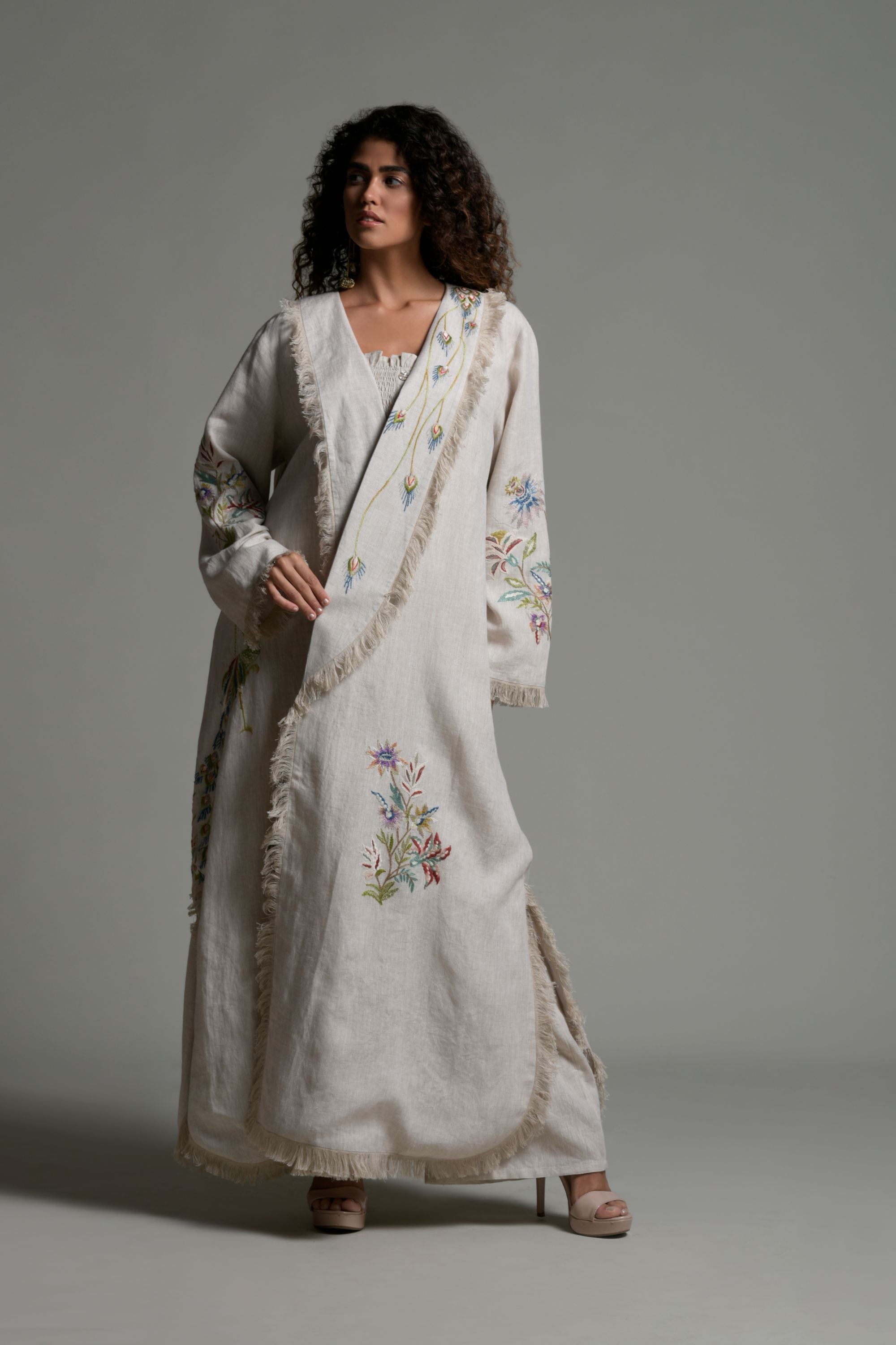 Fariba Embroidered Abaya