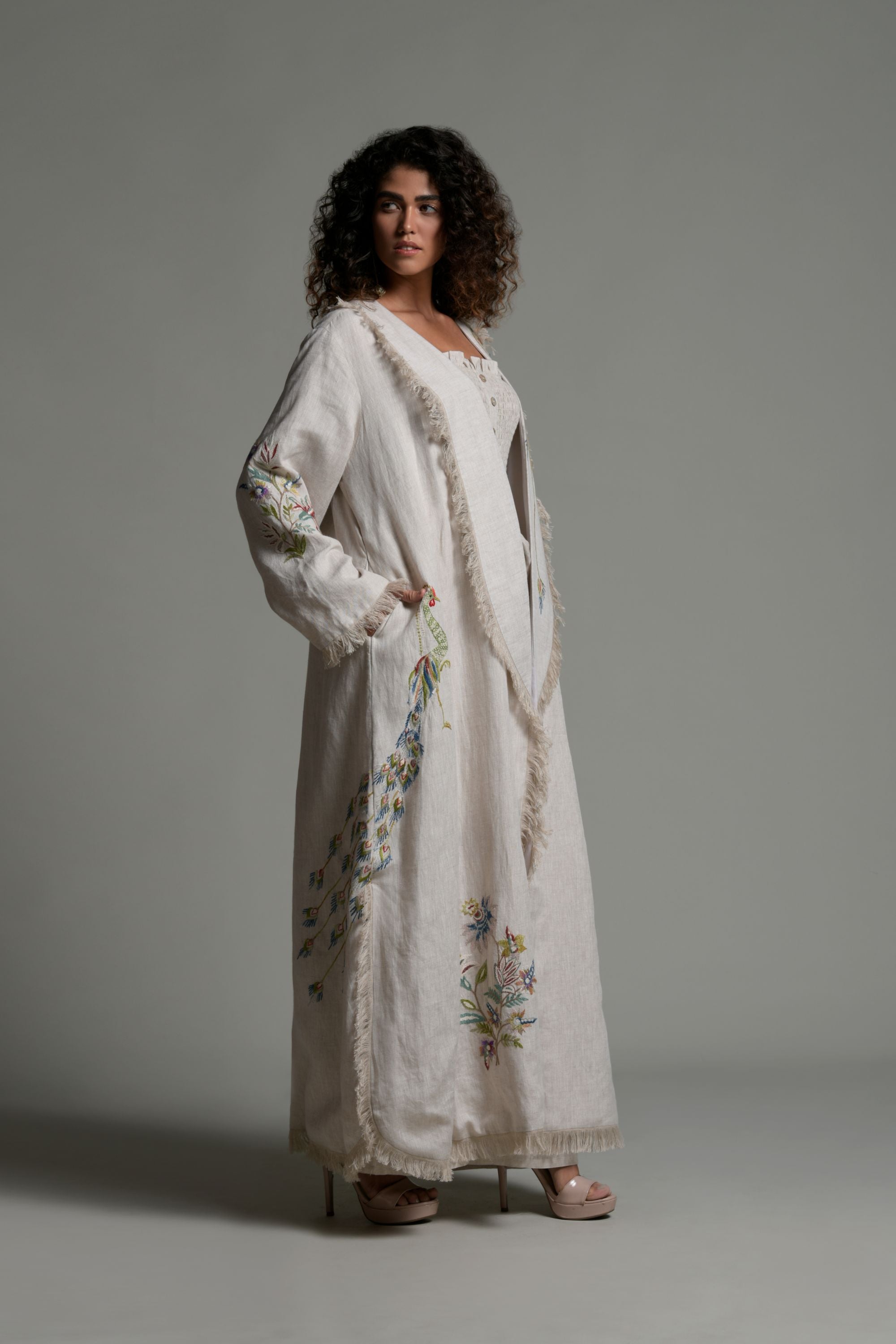 Fariba Embroidered Abaya