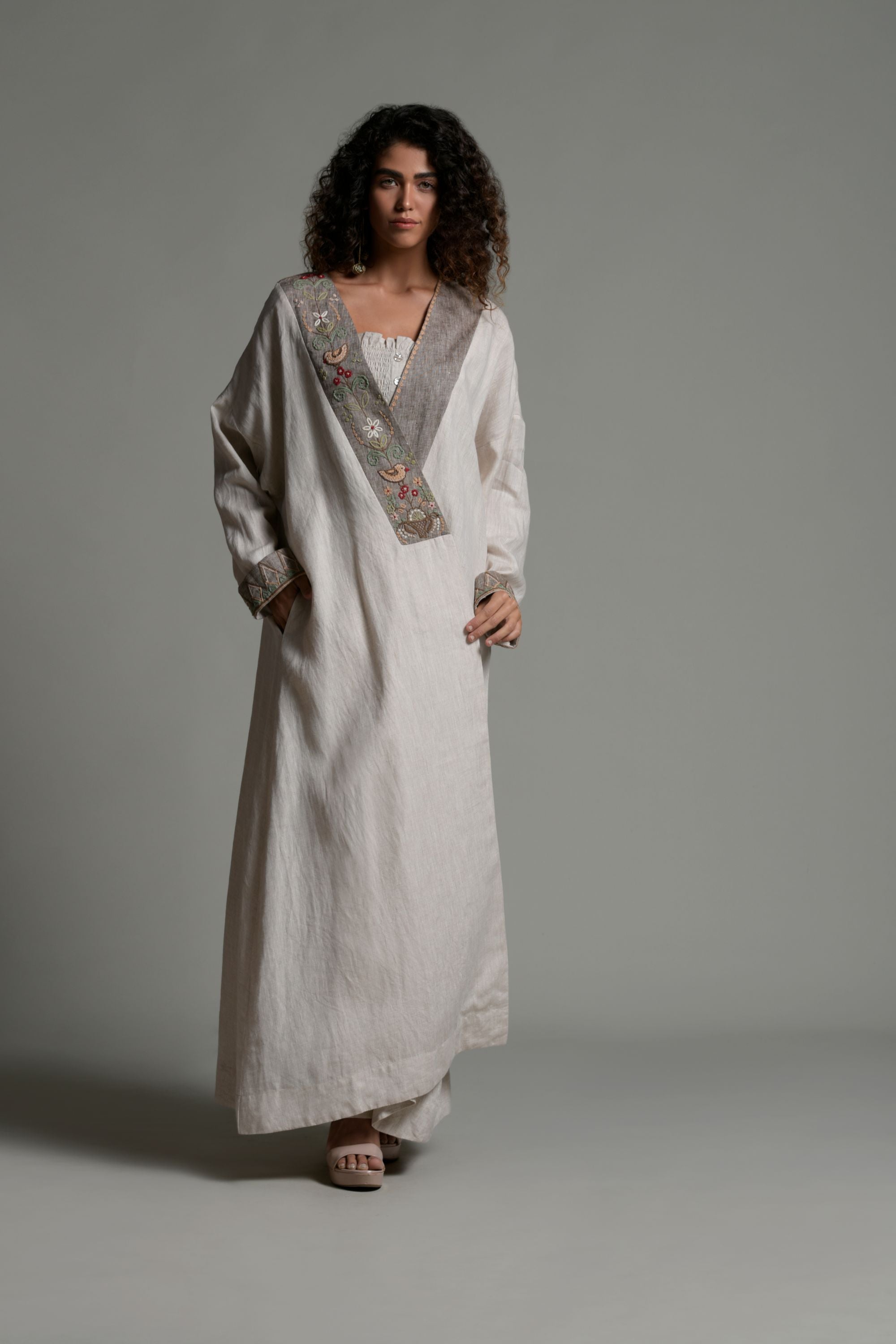 Firoza Embroidered Abaya