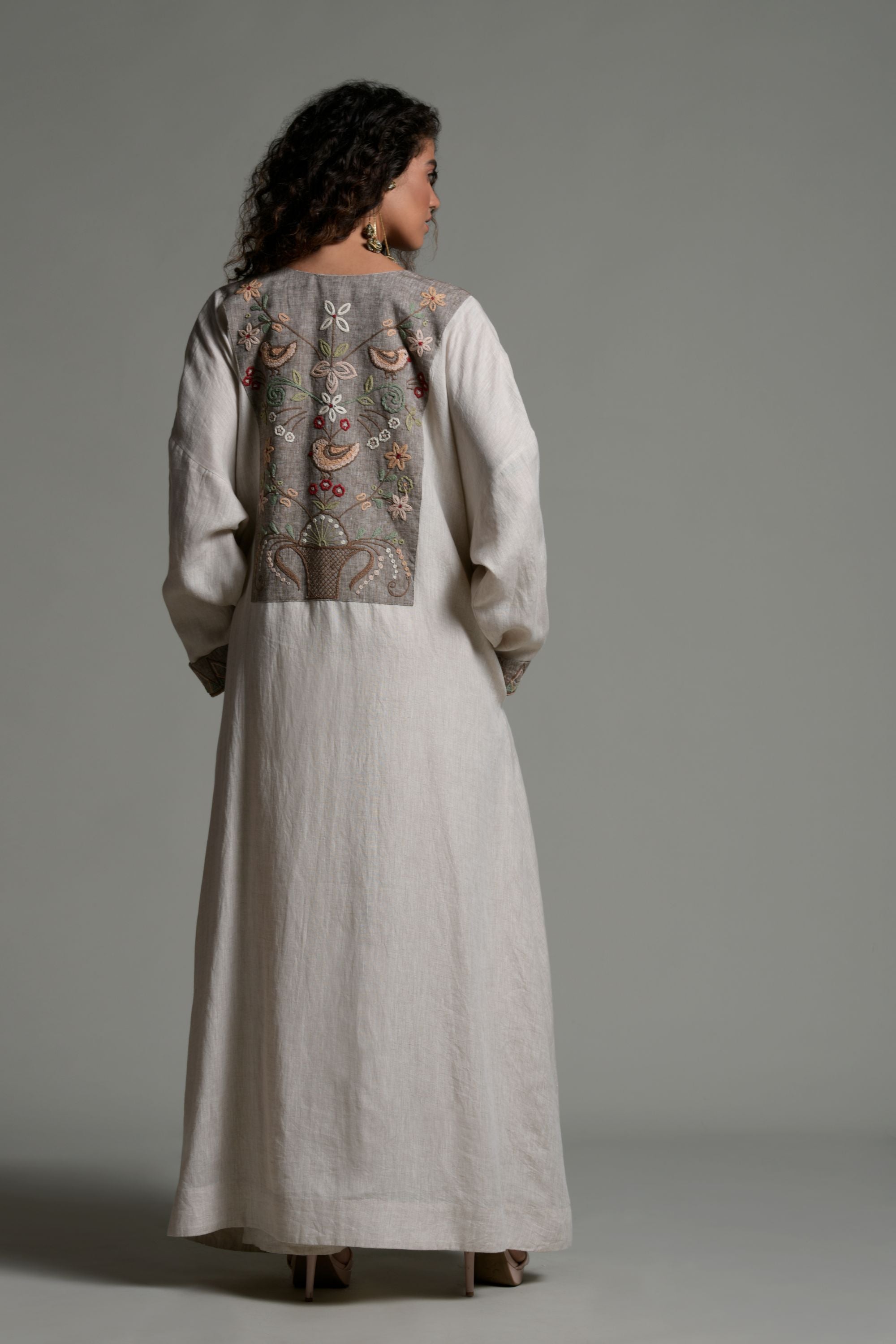 Firoza Embroidered Abaya