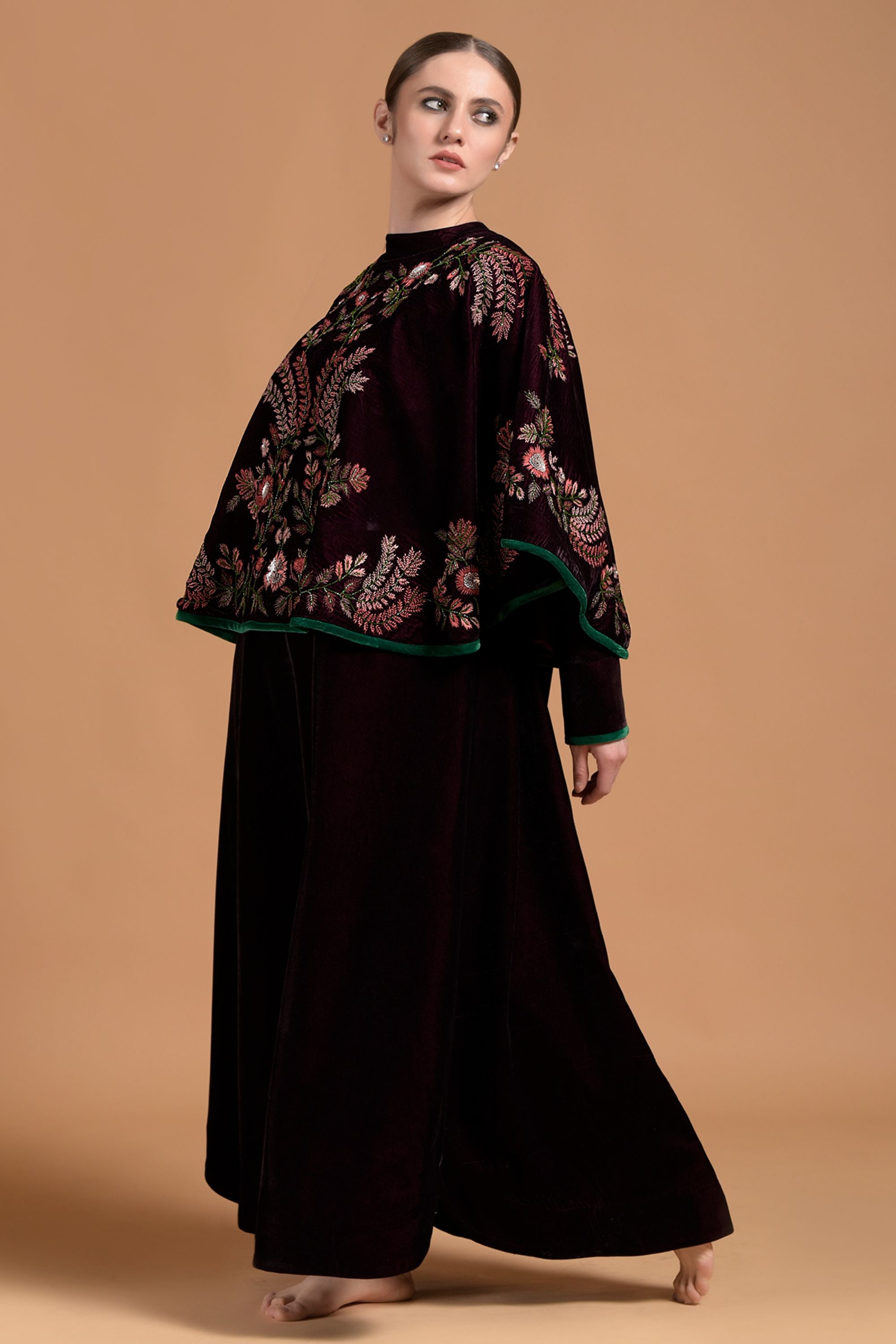 Aabidah Embellished & Embroidered Abaya