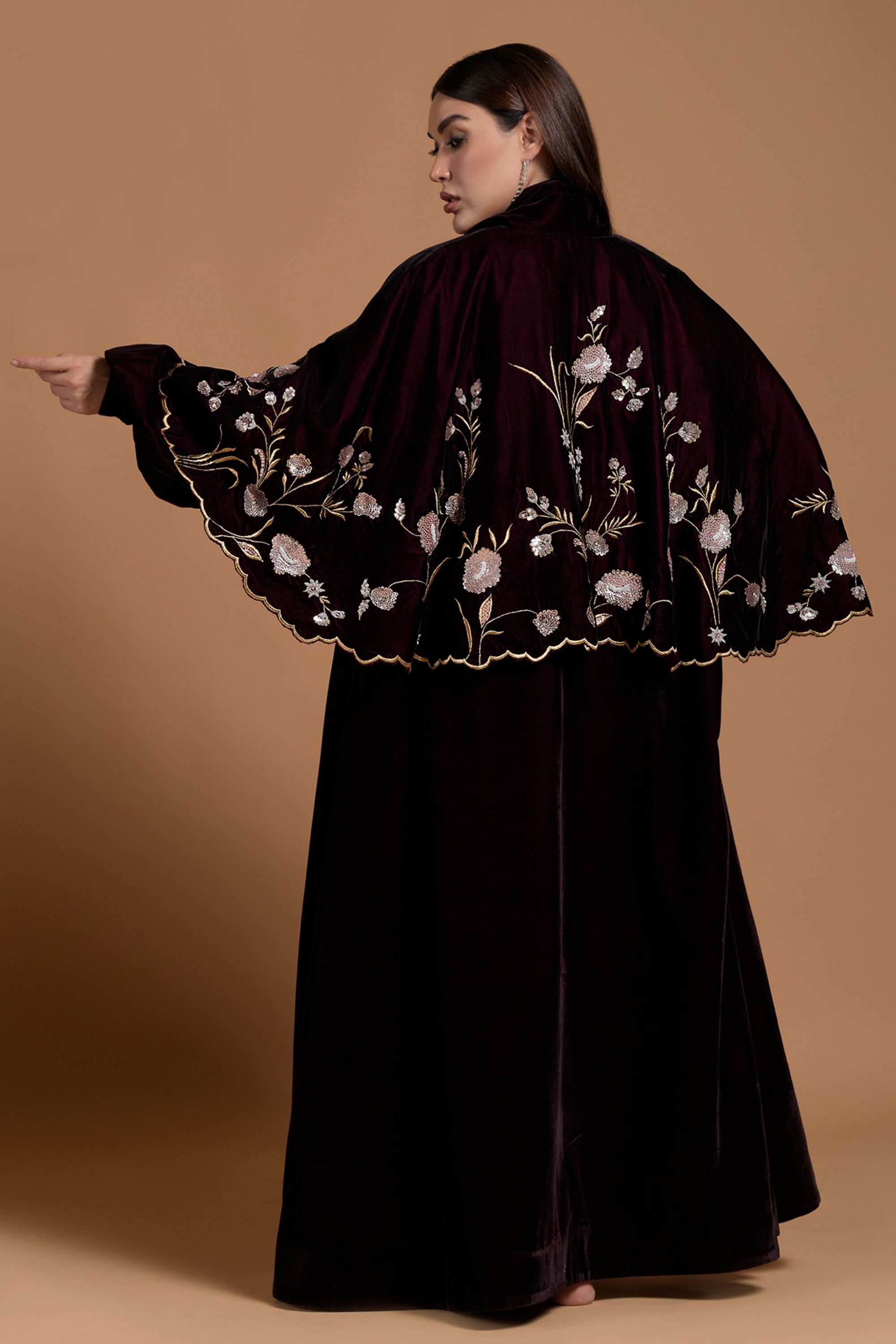 Amina Embellished & Embroidered Abaya