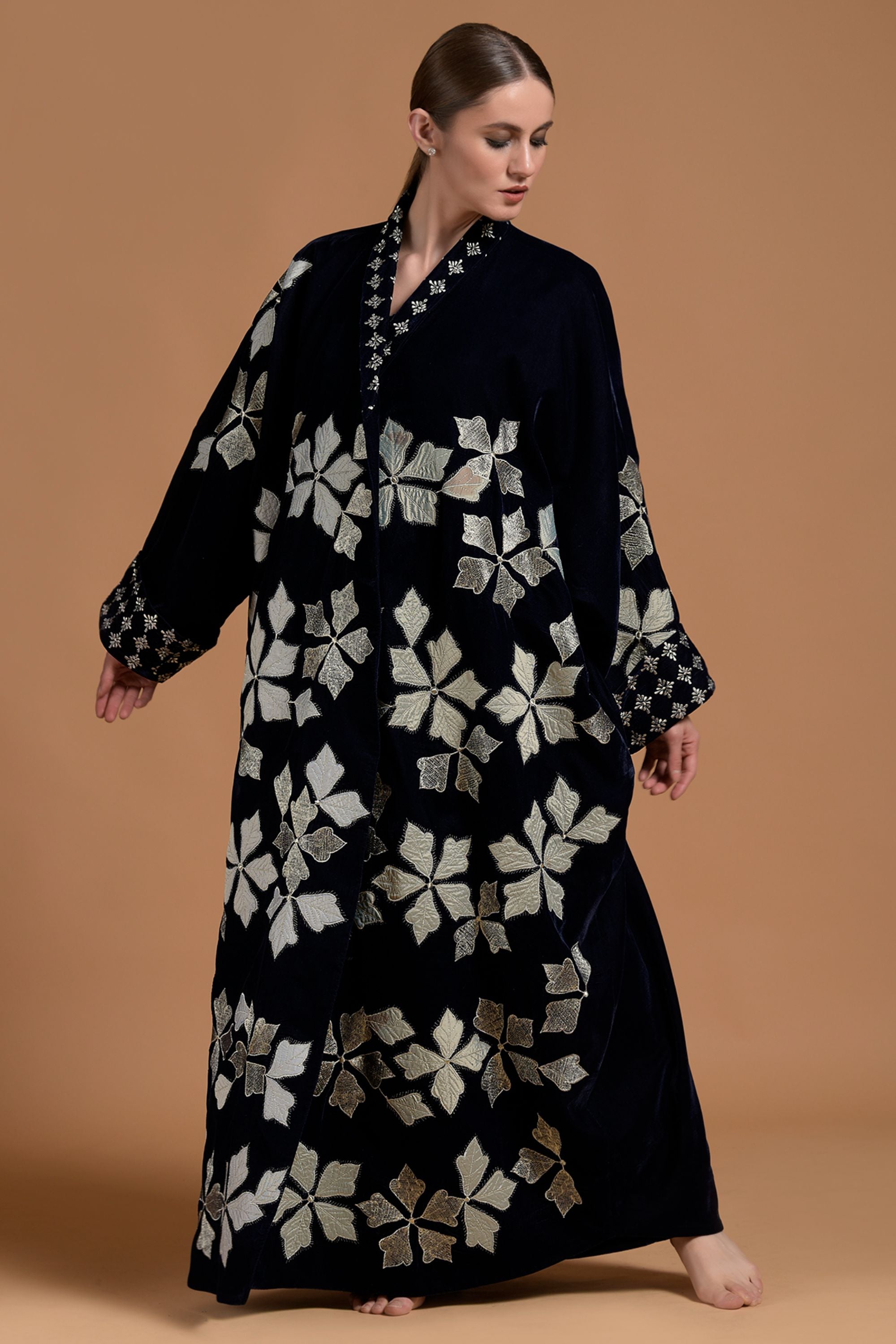 Amaya Abaya with Patch Work