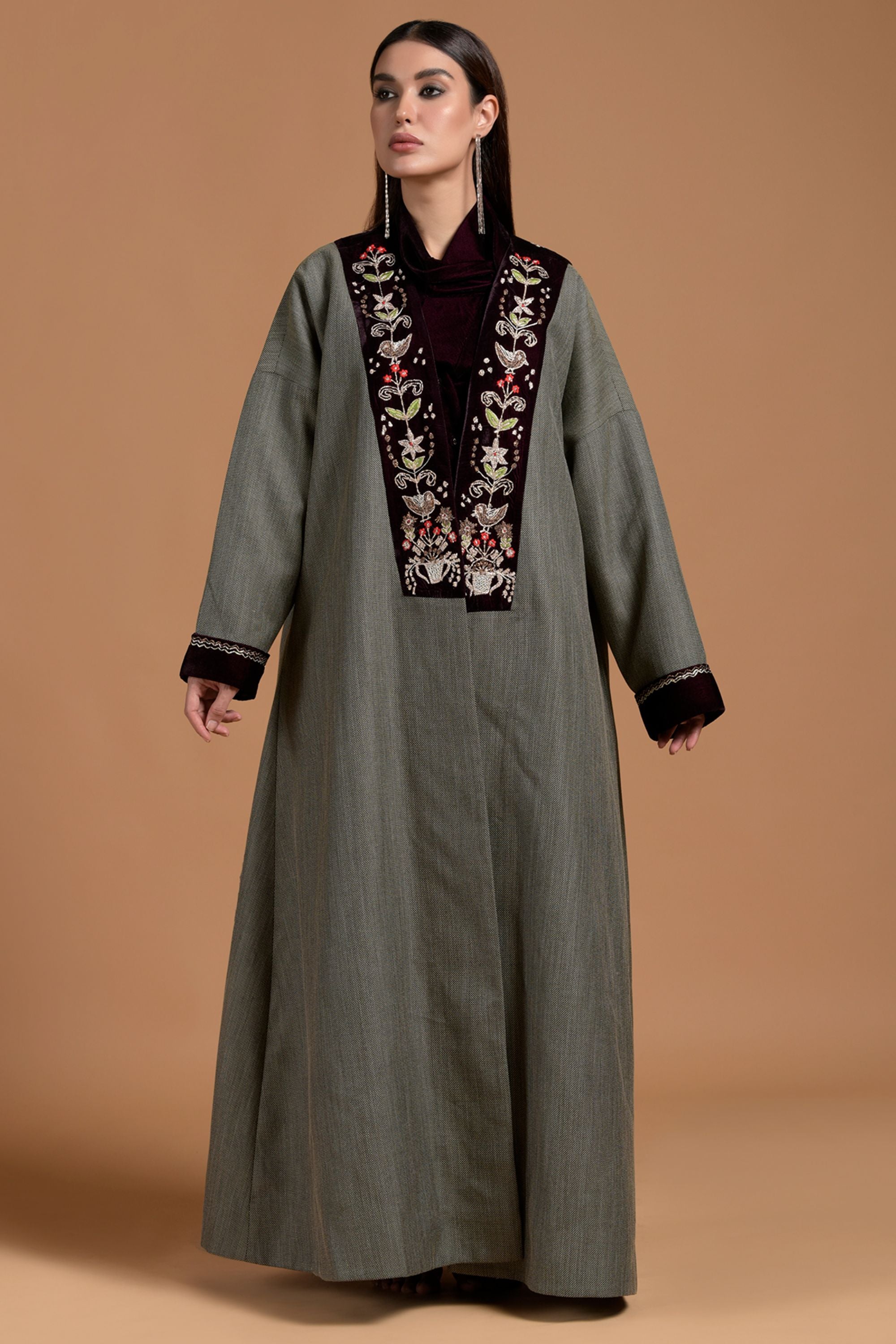 Shifa Embroidered Abaya