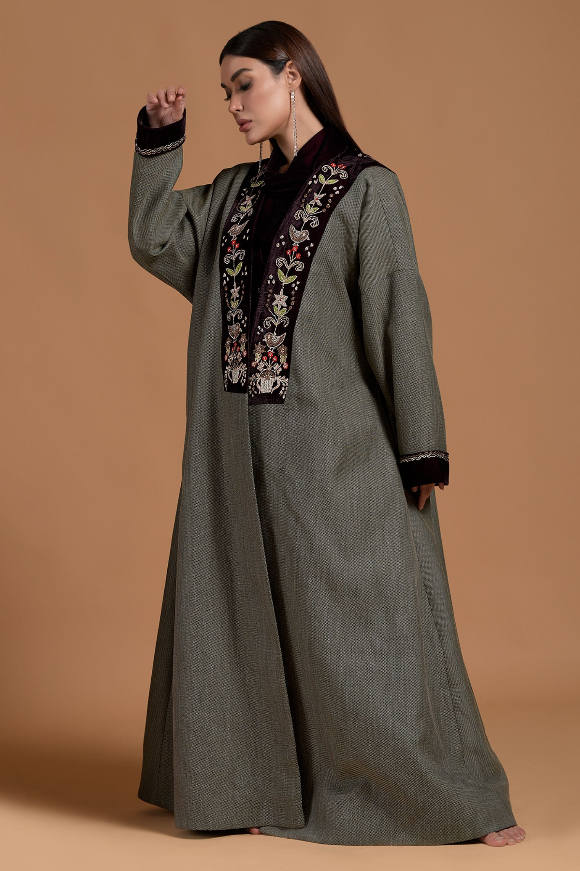 Shifa Embroidered Abaya