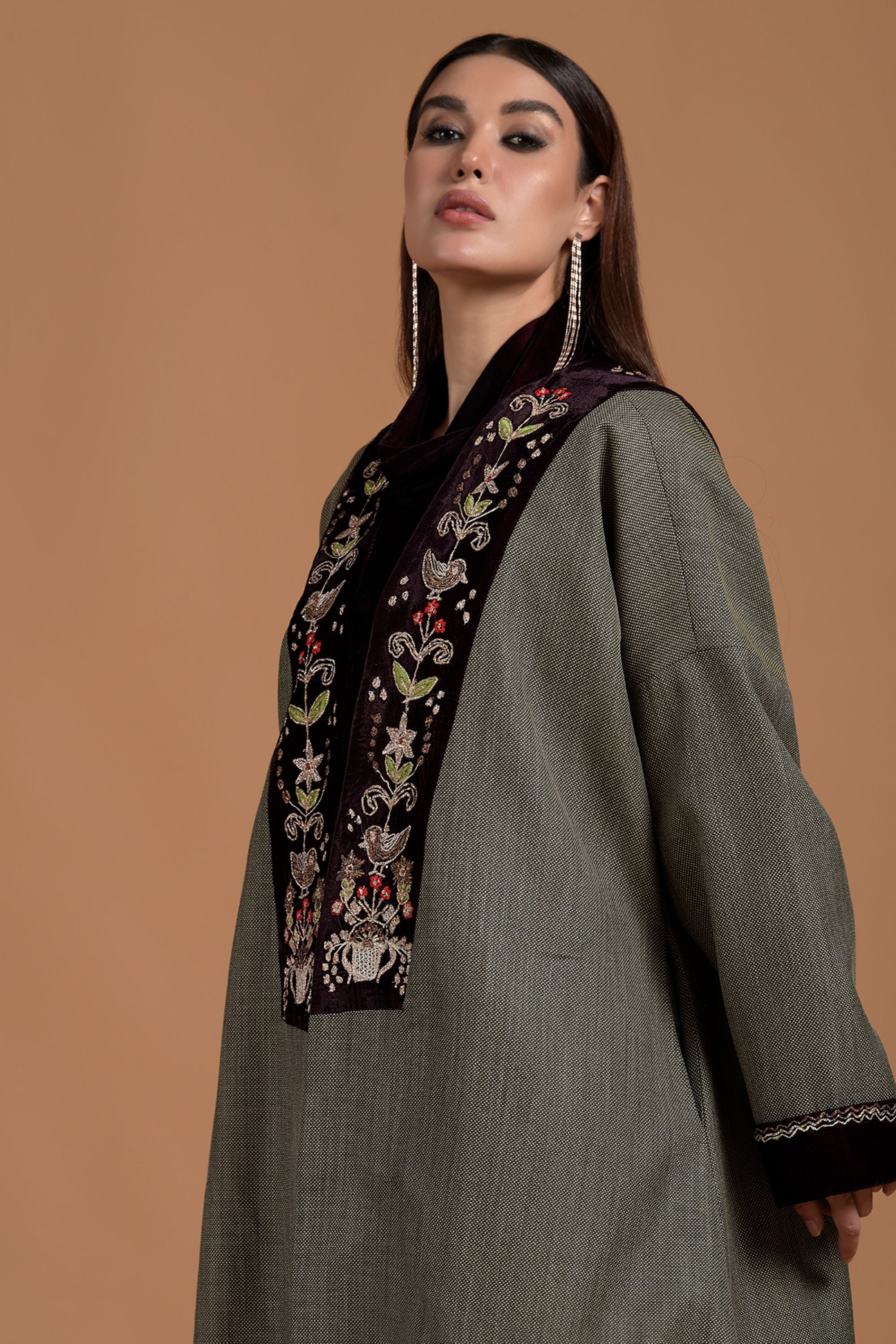 Shifa Embroidered Abaya